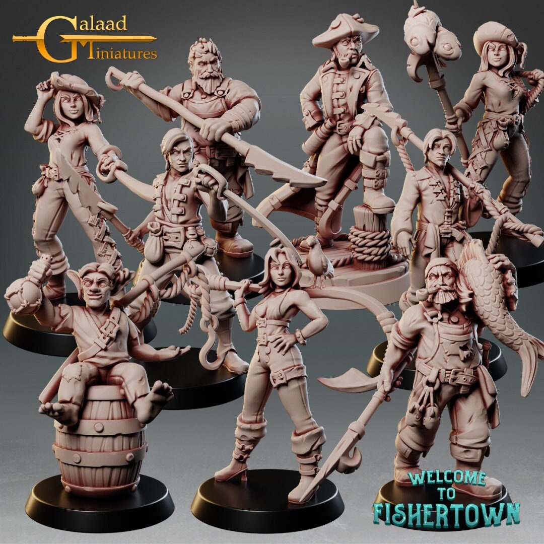 9 model Pack - Fishermen Bundle - in 8k - by Galaad