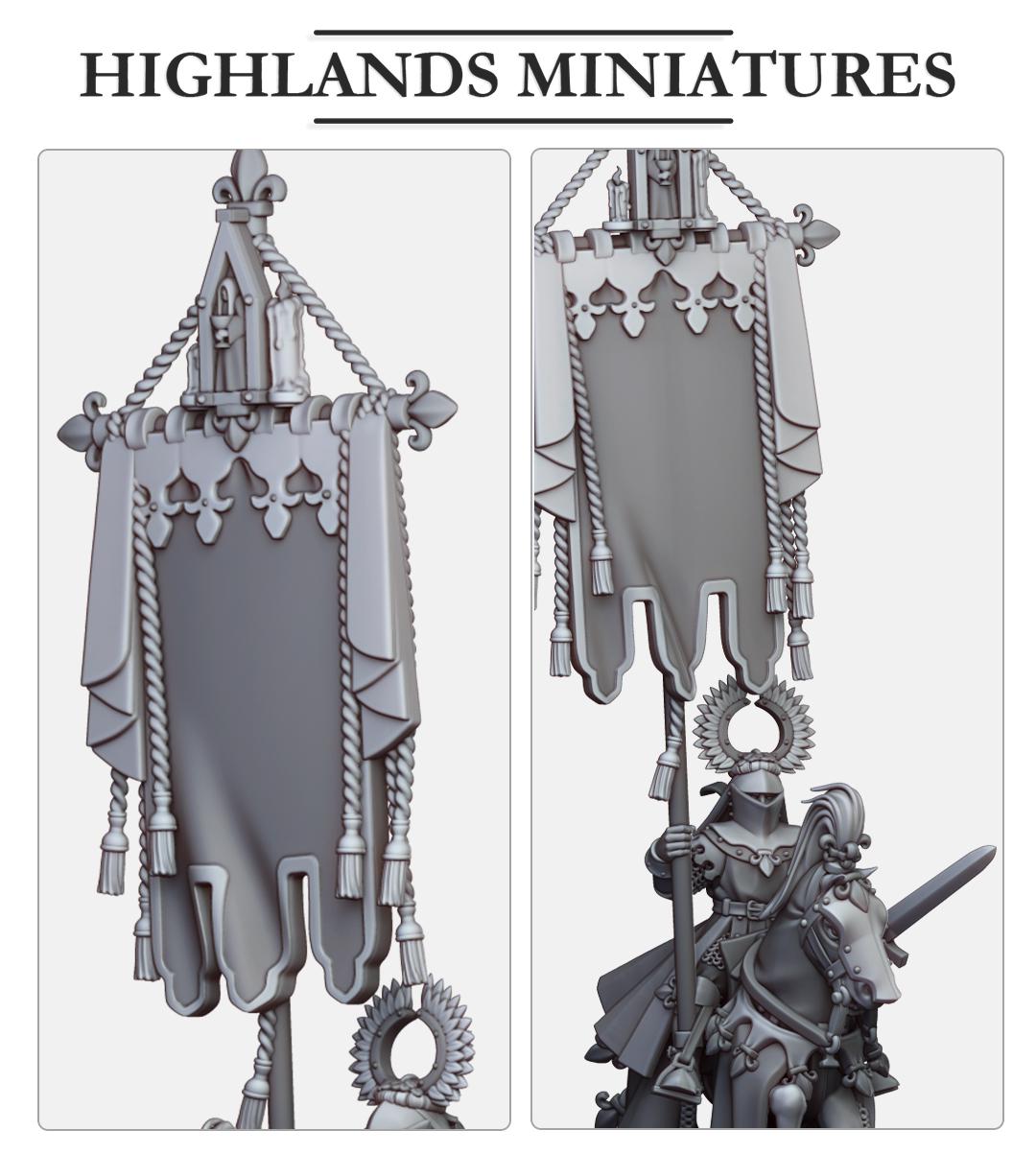 Gallia Battle Standard Bearers - in 12k- by Highlands Miniatures