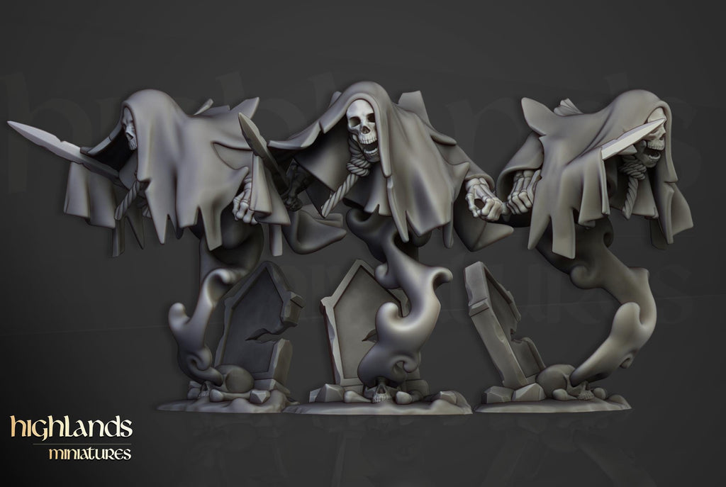 Crypt Ghosts  - in 12k- by Highlands Miniatures