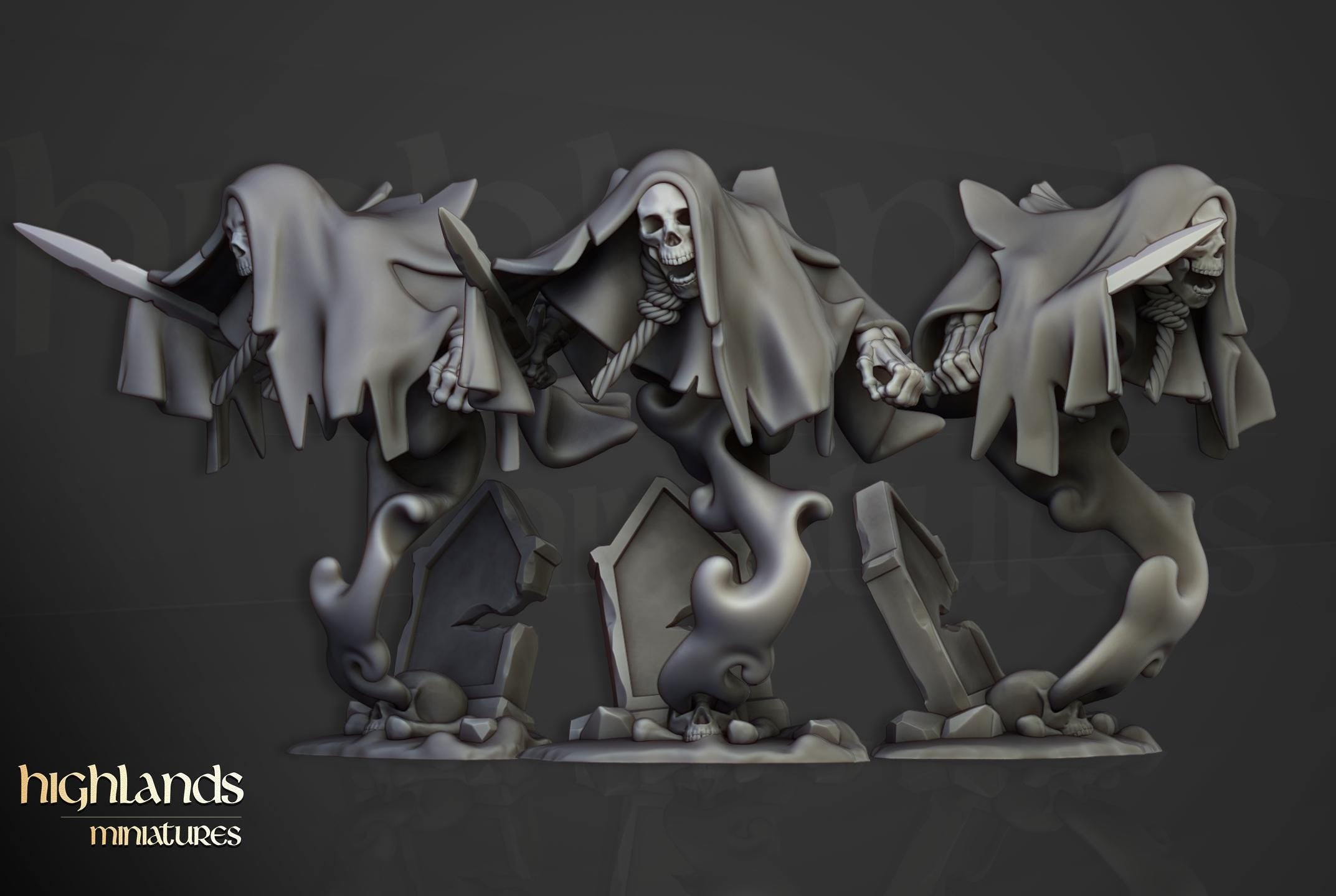 Crypt Ghosts  - in 12k- by Highlands Miniatures