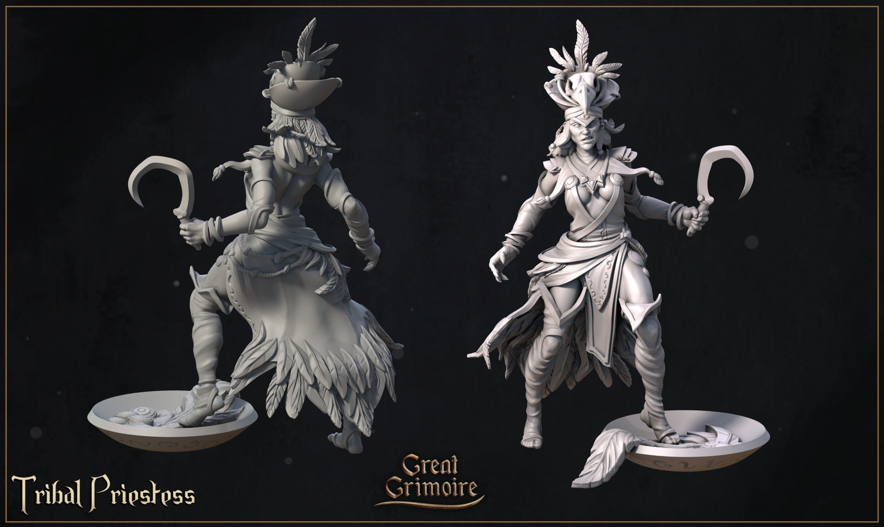 Tribal Priestess - in 12k - by Great Grimoire