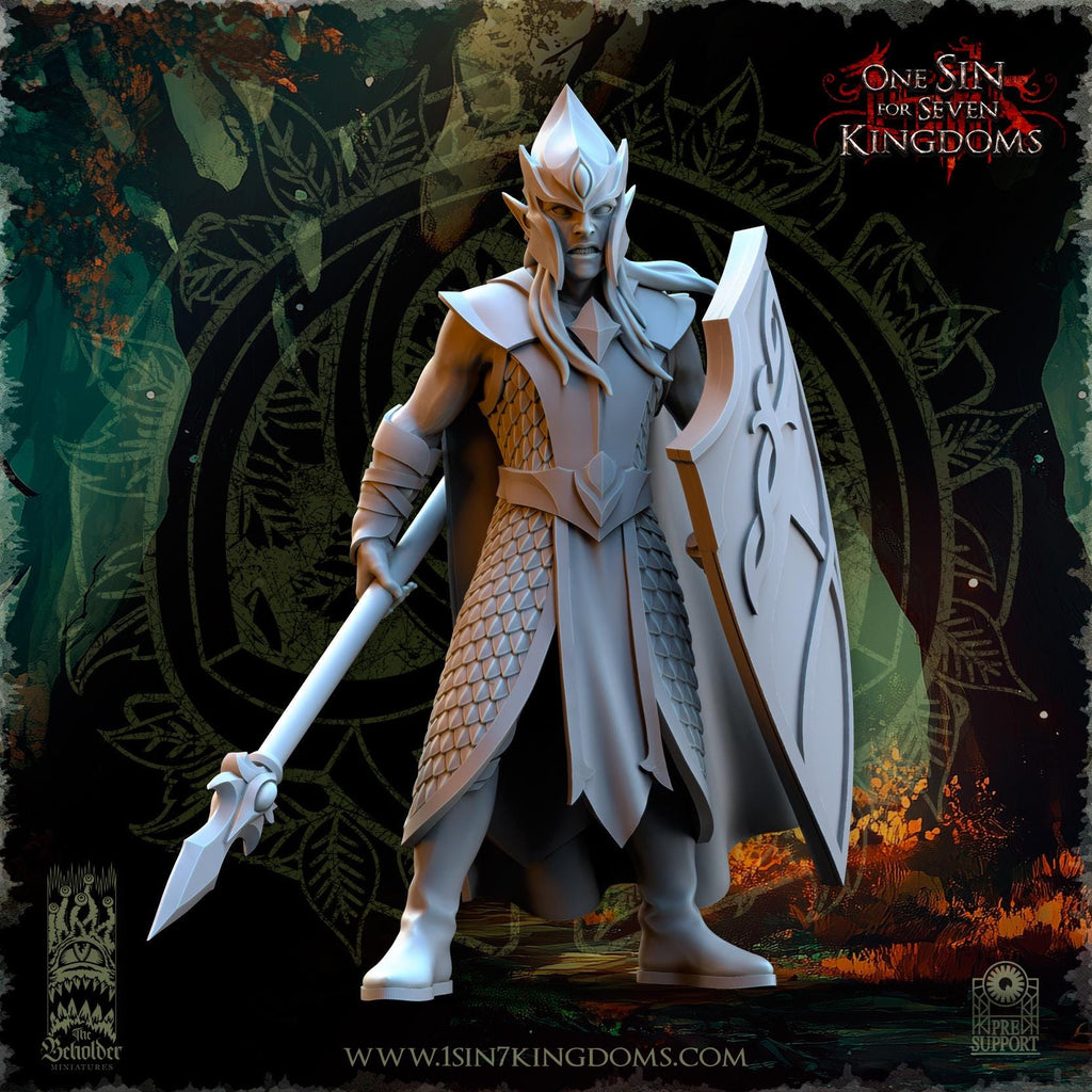 Evergreen Elves Forest Militia  - in 12k- by TheBeholderMiniatures