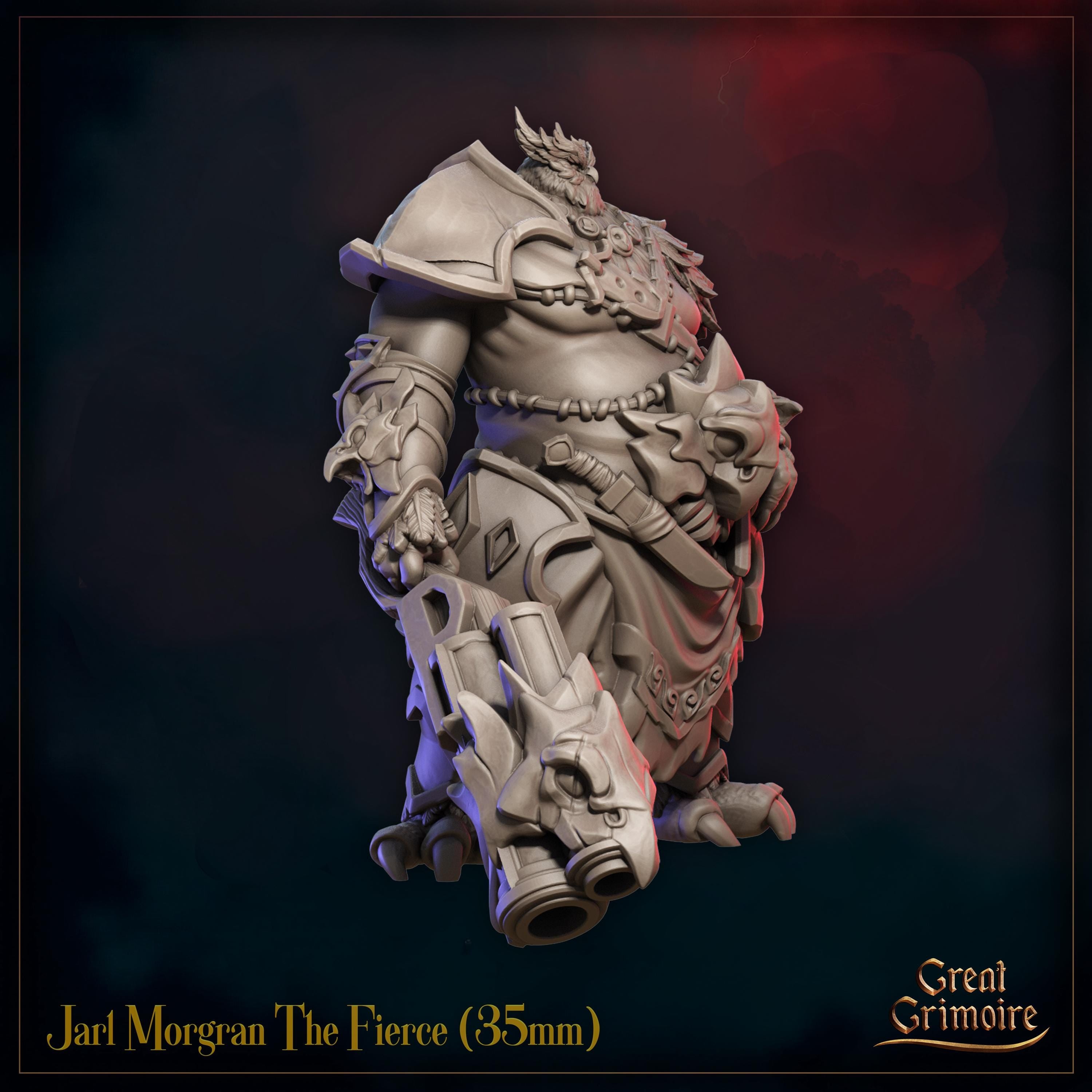 Jarl Morgran The Fierce - in 12k - by Great Grimoire