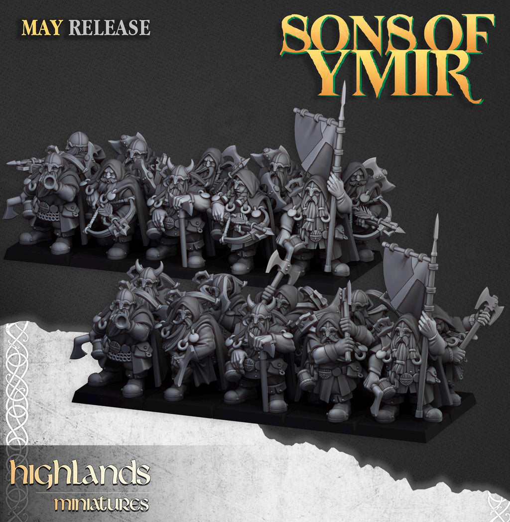 Dwarf Rangers - in 12k- by Highlands Miniatures