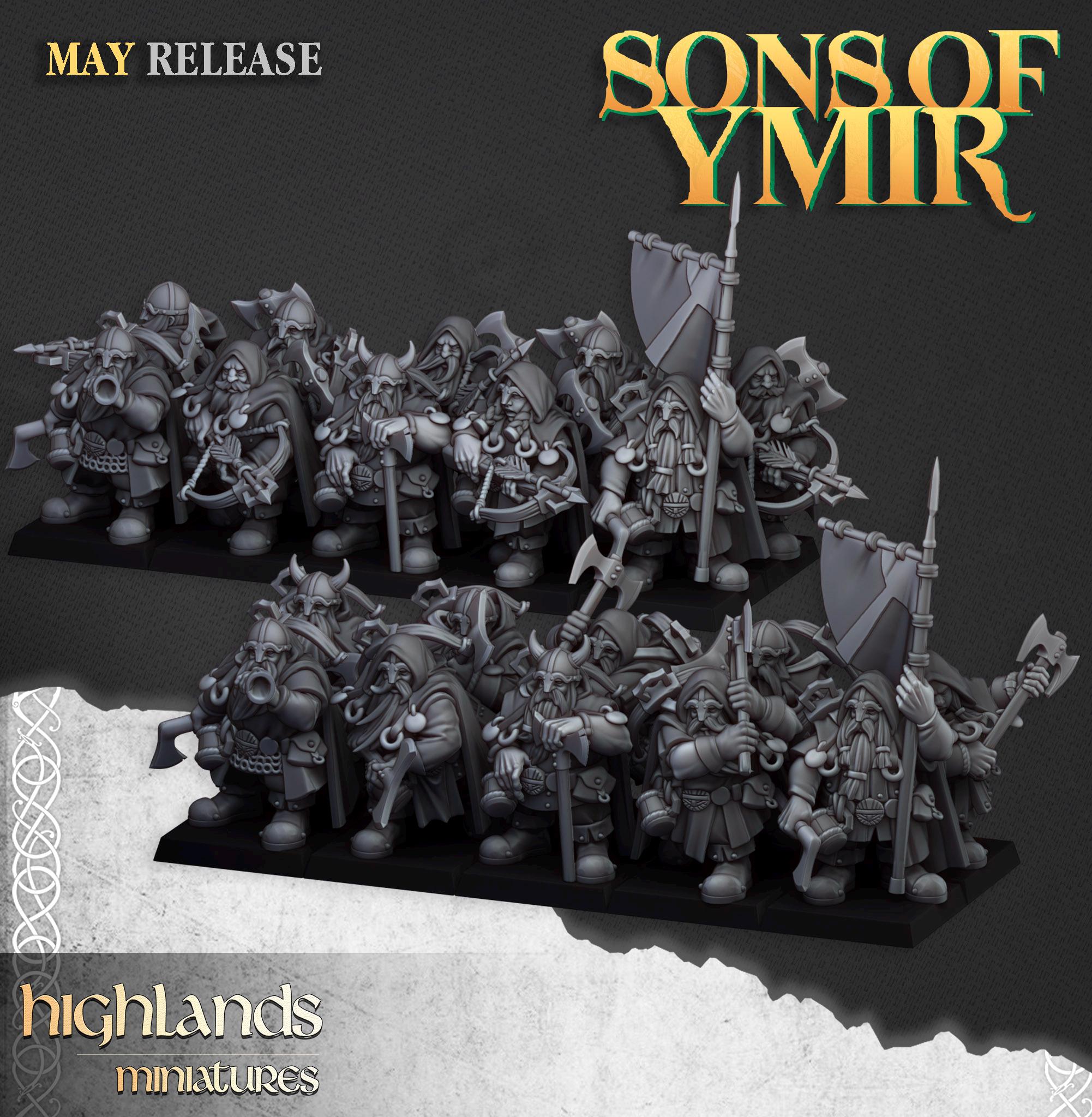 Dwarf Rangers - in 12k- by Highlands Miniatures