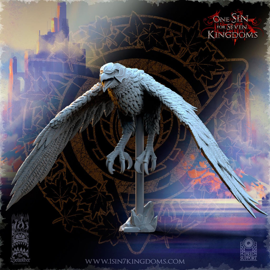 Silvermoor Elves Royal Eagles - 3 models - in 12k- by TheBeholderMiniatures