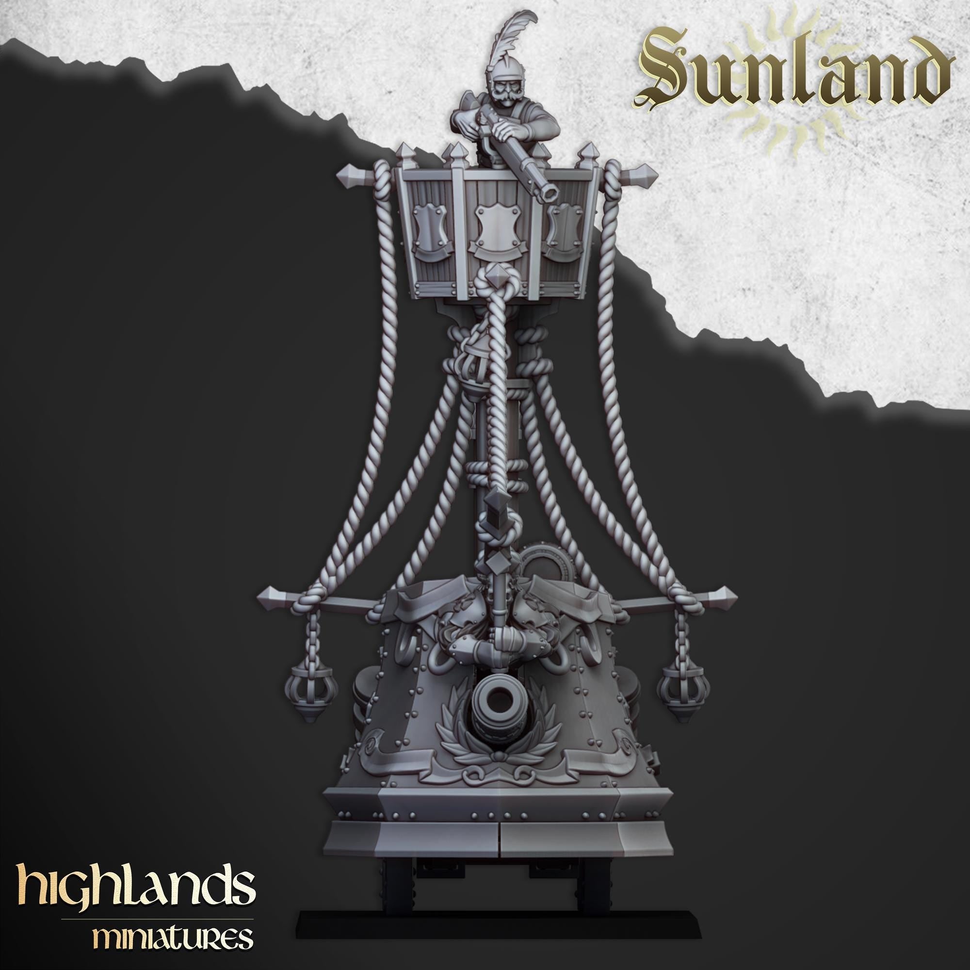 Sunland Ironclad Landship  - in 12k- by Highlands Miniatures