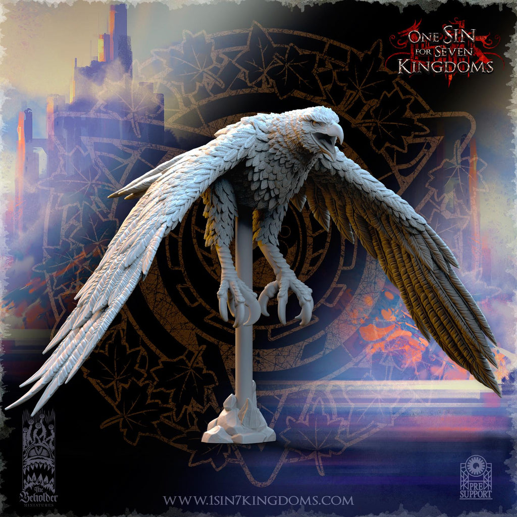 Silvermoor Elves Royal Eagles - 3 models - in 12k- by TheBeholderMiniatures