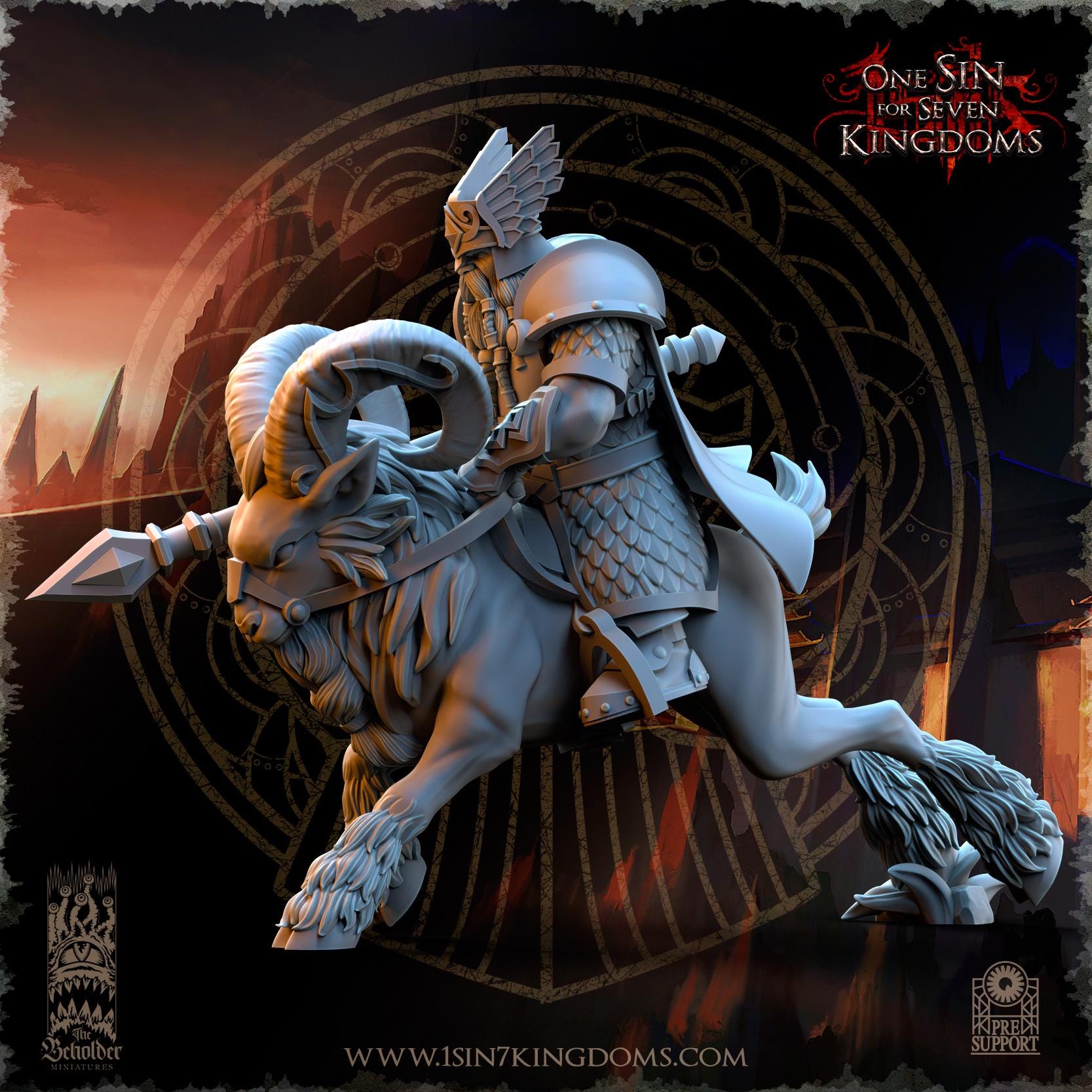 Dwarven Kingdoms Rammers  - in 12k- by TheBeholderMiniatures