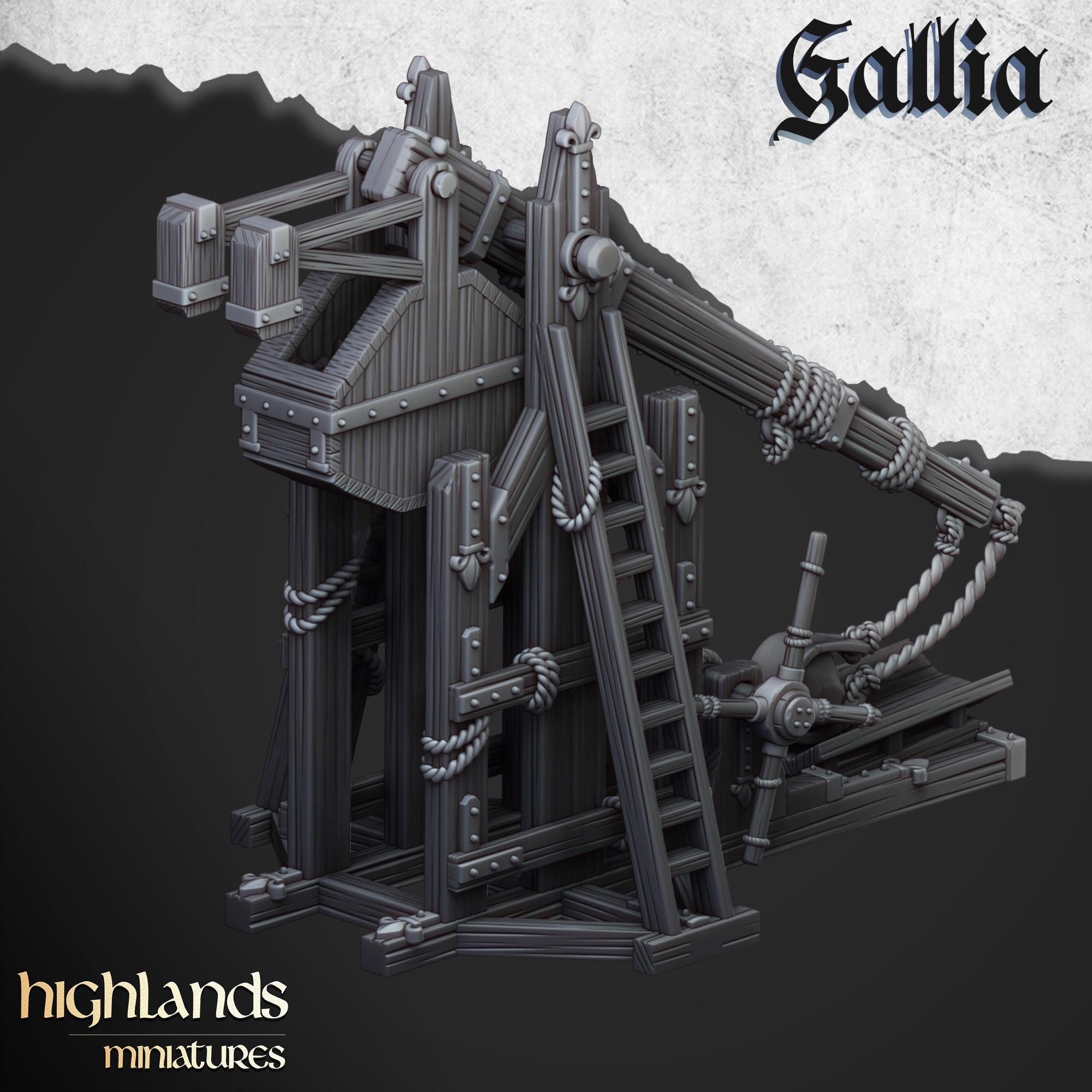Gallia Trebuchet - in 12k- by Highlands Miniatures