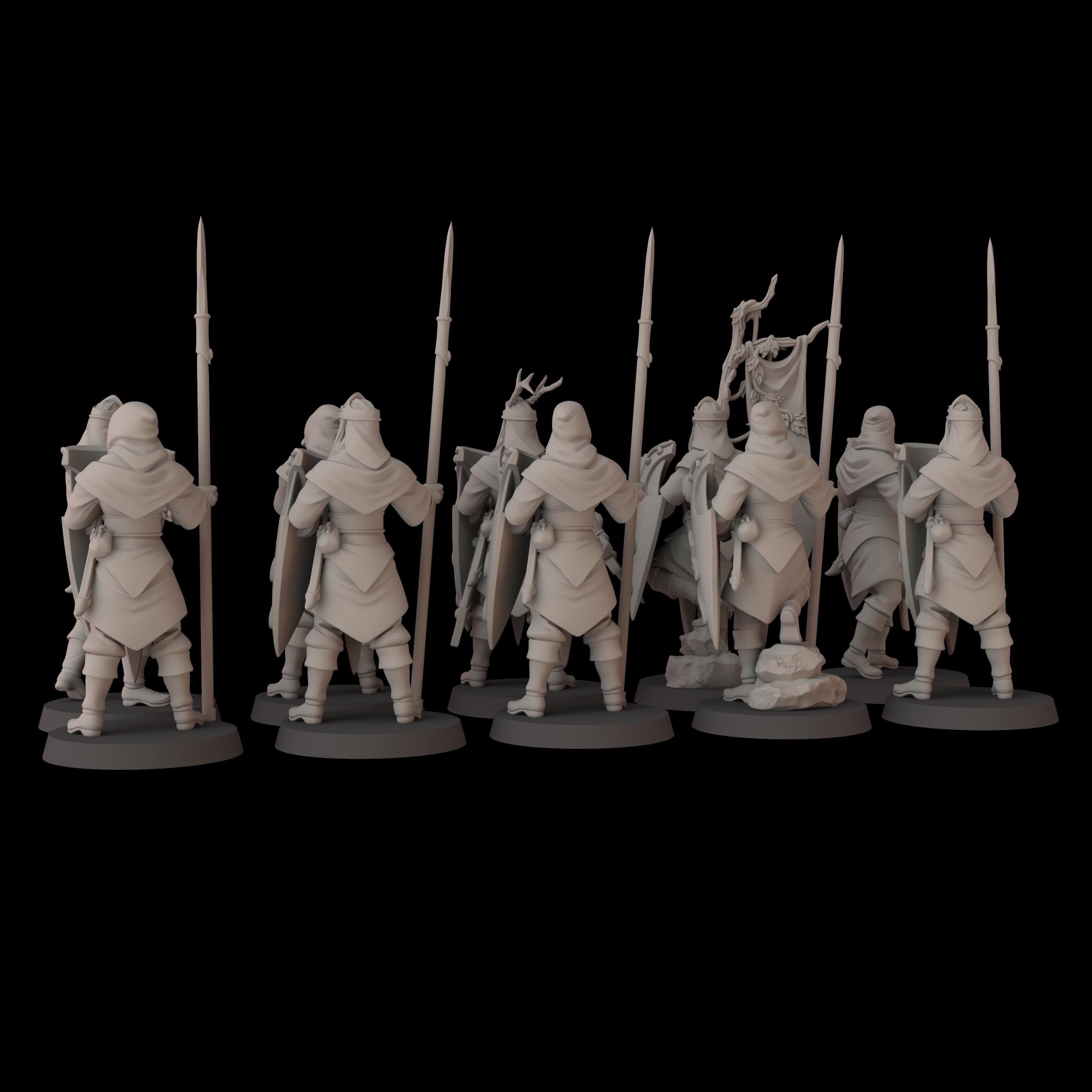 Wood Elf Lancers - 12k by fantasycultminiatures