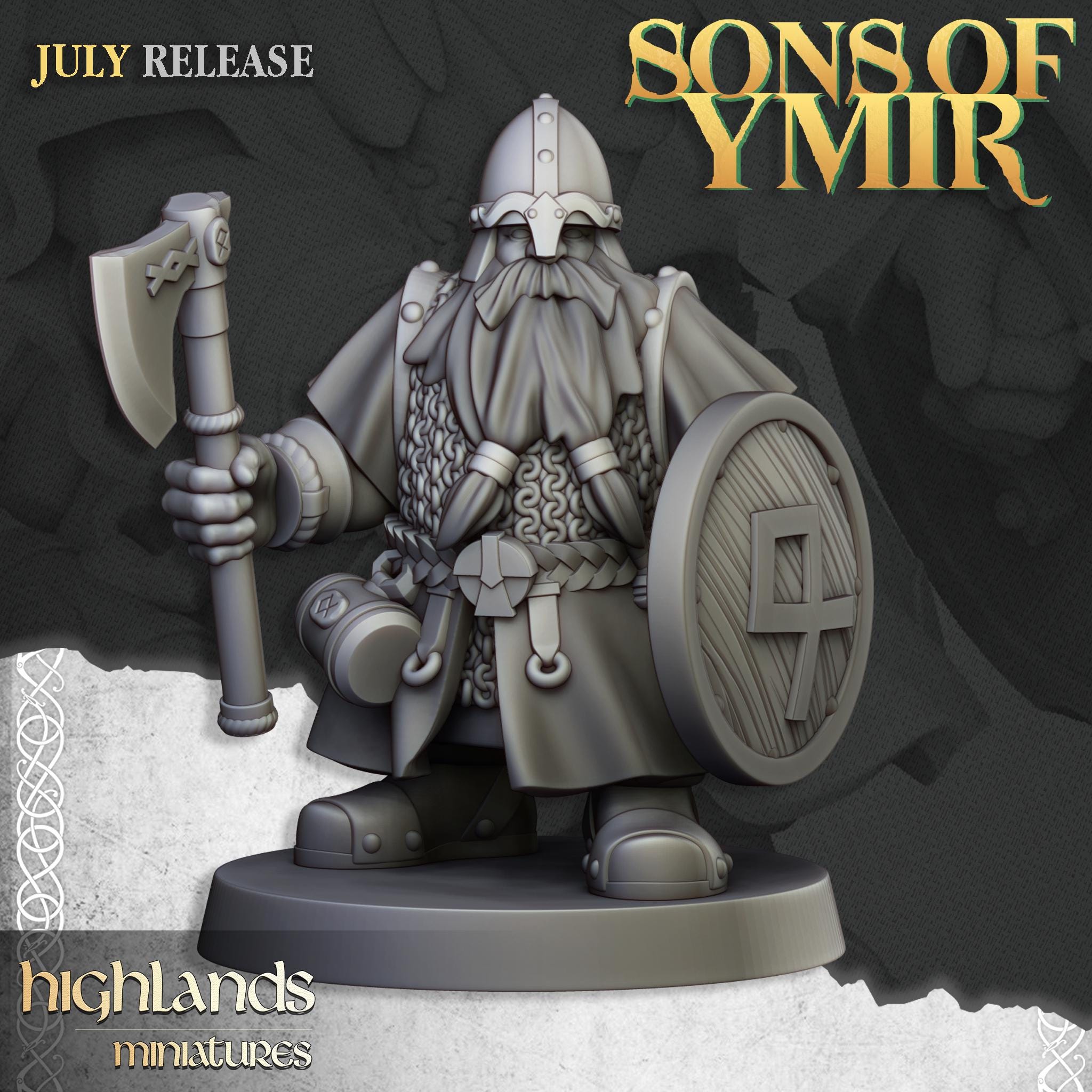 Dwarfs Warriors Unit - in 12k- by Highlands Miniatures