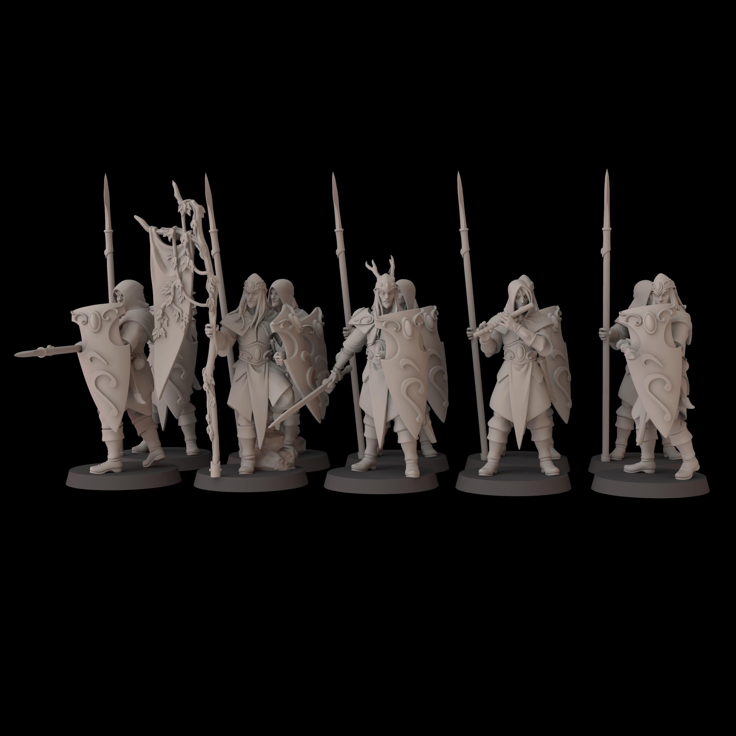 Wood Elf Lancers - 12k by fantasycultminiatures