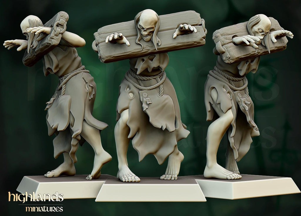 Zombie Villagers  - in 12k- by Highlands Miniatures