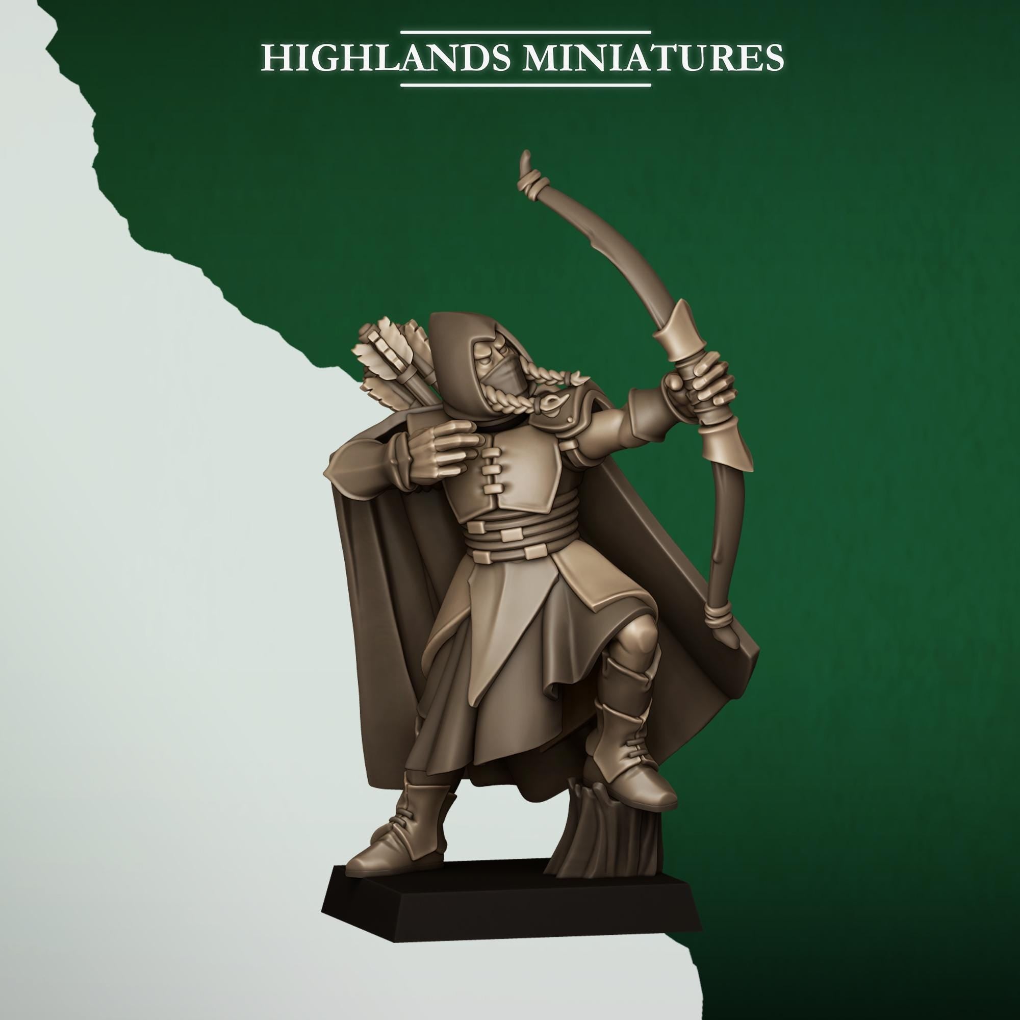 Feral Archers - in 12k by Highlands Miniatures