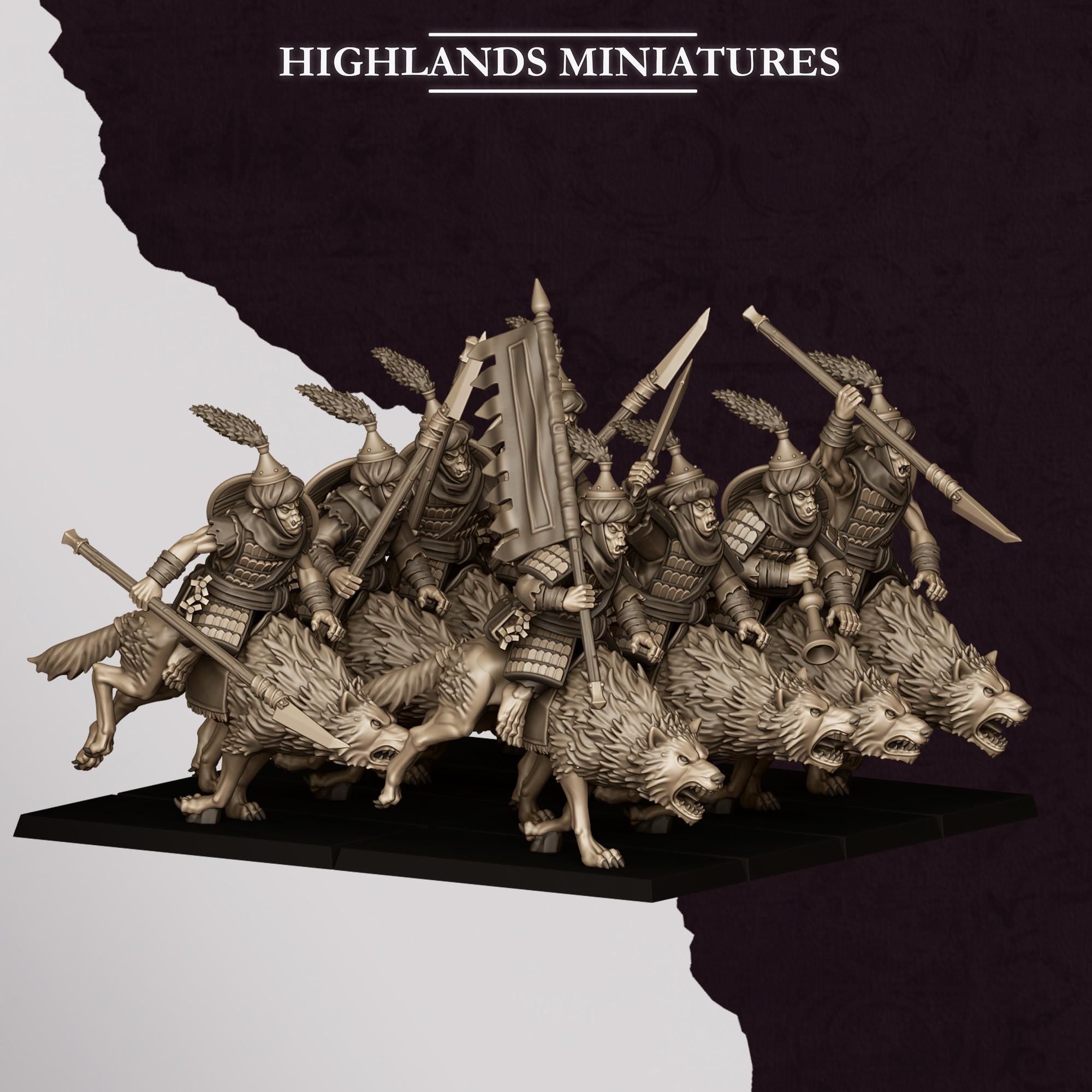 Hobgoblin Riders - in 12k by Highlands Miniatures