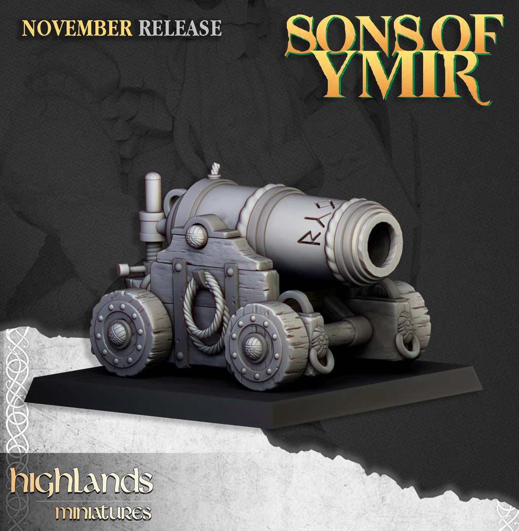 Dwarf Artillery Set - in 12k- by Highlands Miniatures