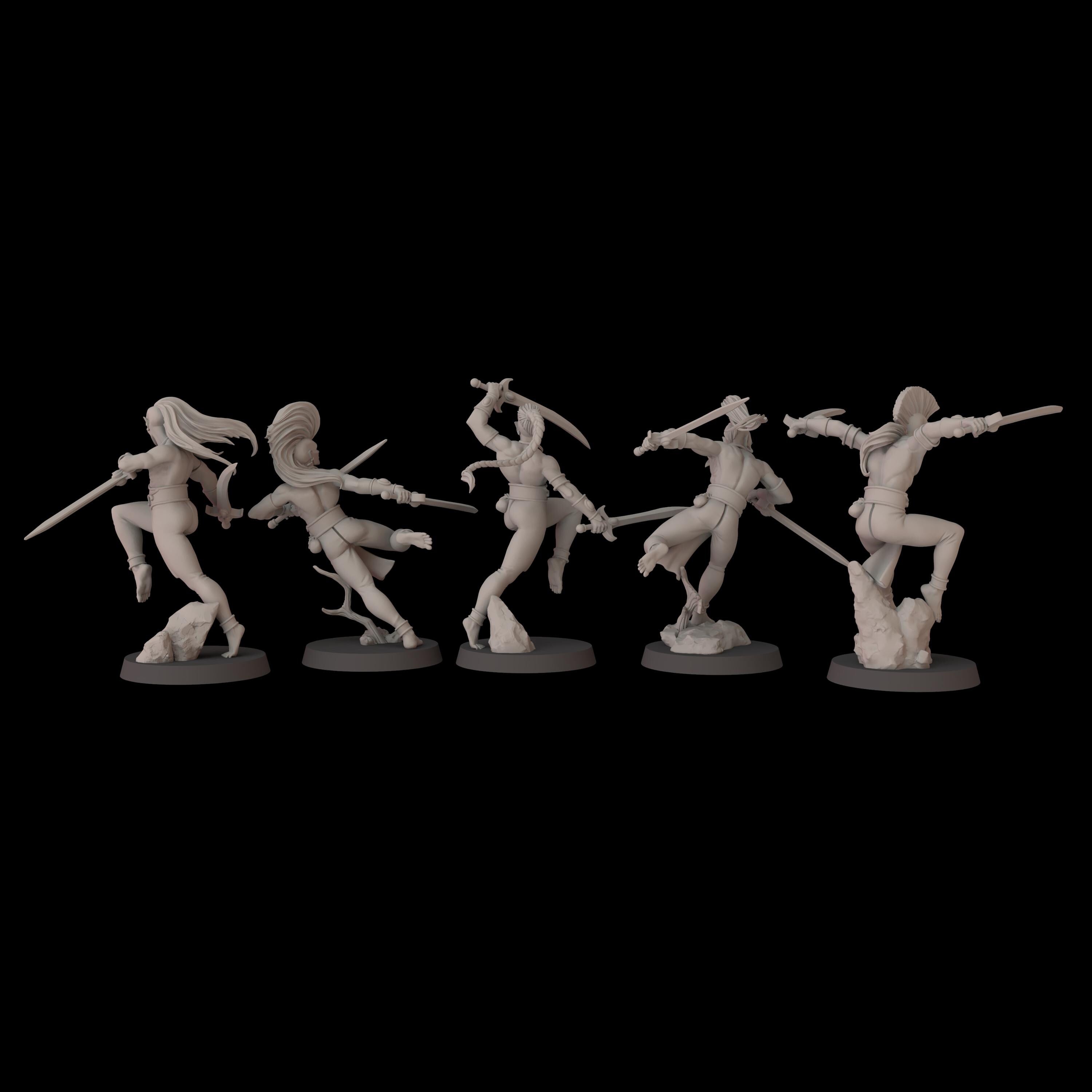 Acrobatic Elves Unit - 12k by fantasycultminiatures