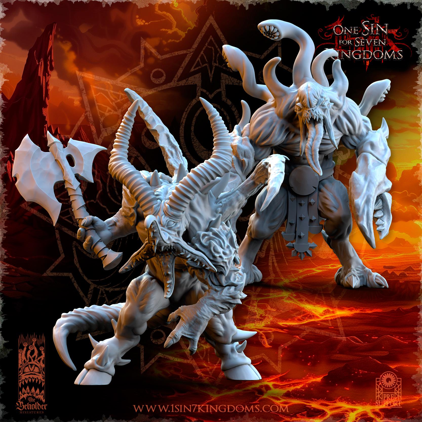 Realms of Mayhem Abominations - in 12k- by TheBeholderMiniatures
