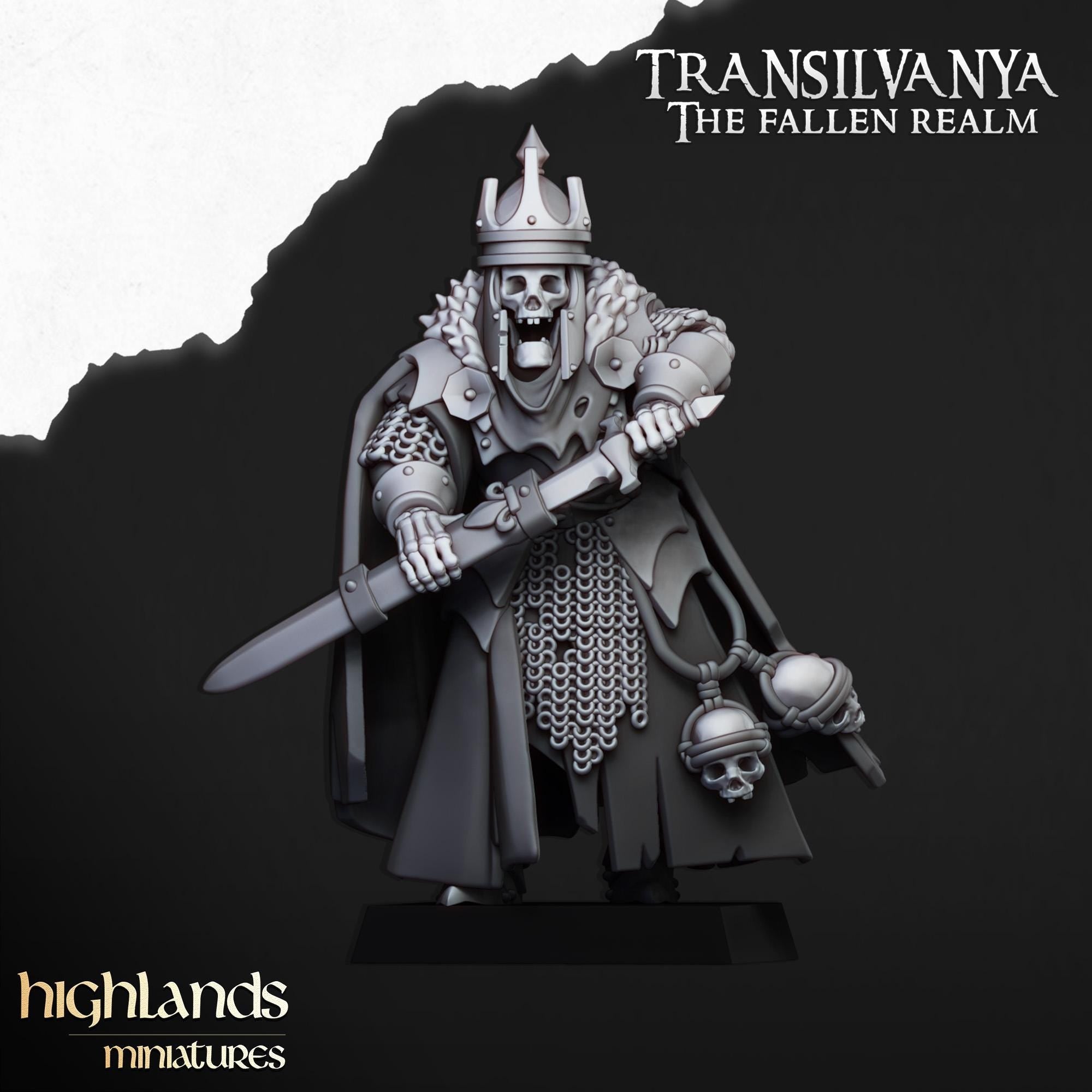 Skeletal Lord - in 12k- by Highlands Miniatures