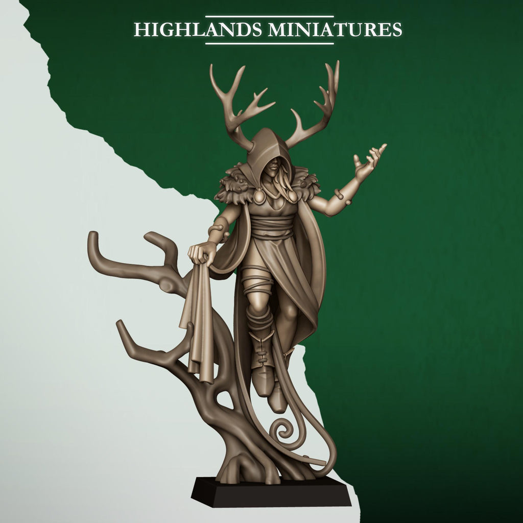 Feral Elf Druid  - in 12k- by Highlands Miniatures