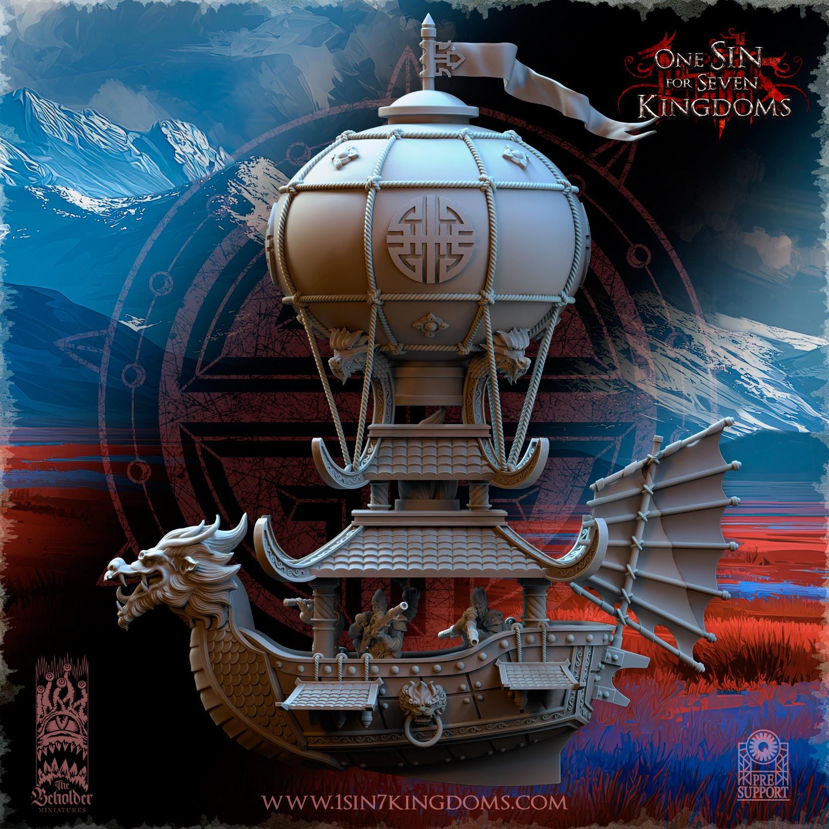 Astarii Dynasty Eternal Ship - 12k by TheBeholderMiniatures