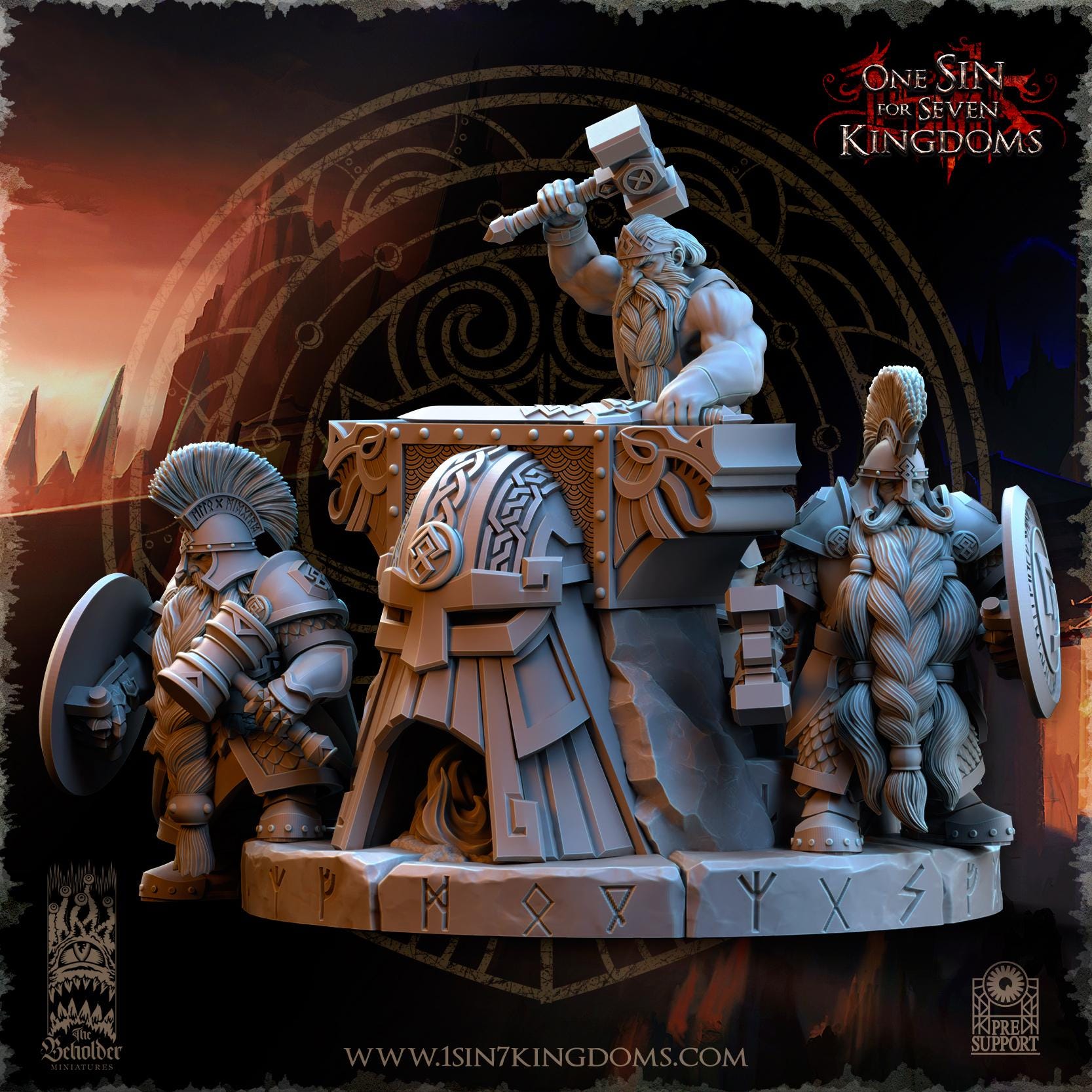 Dwarven Kingdoms Thunder Forge - in 12k- by TheBeholderMiniatures
