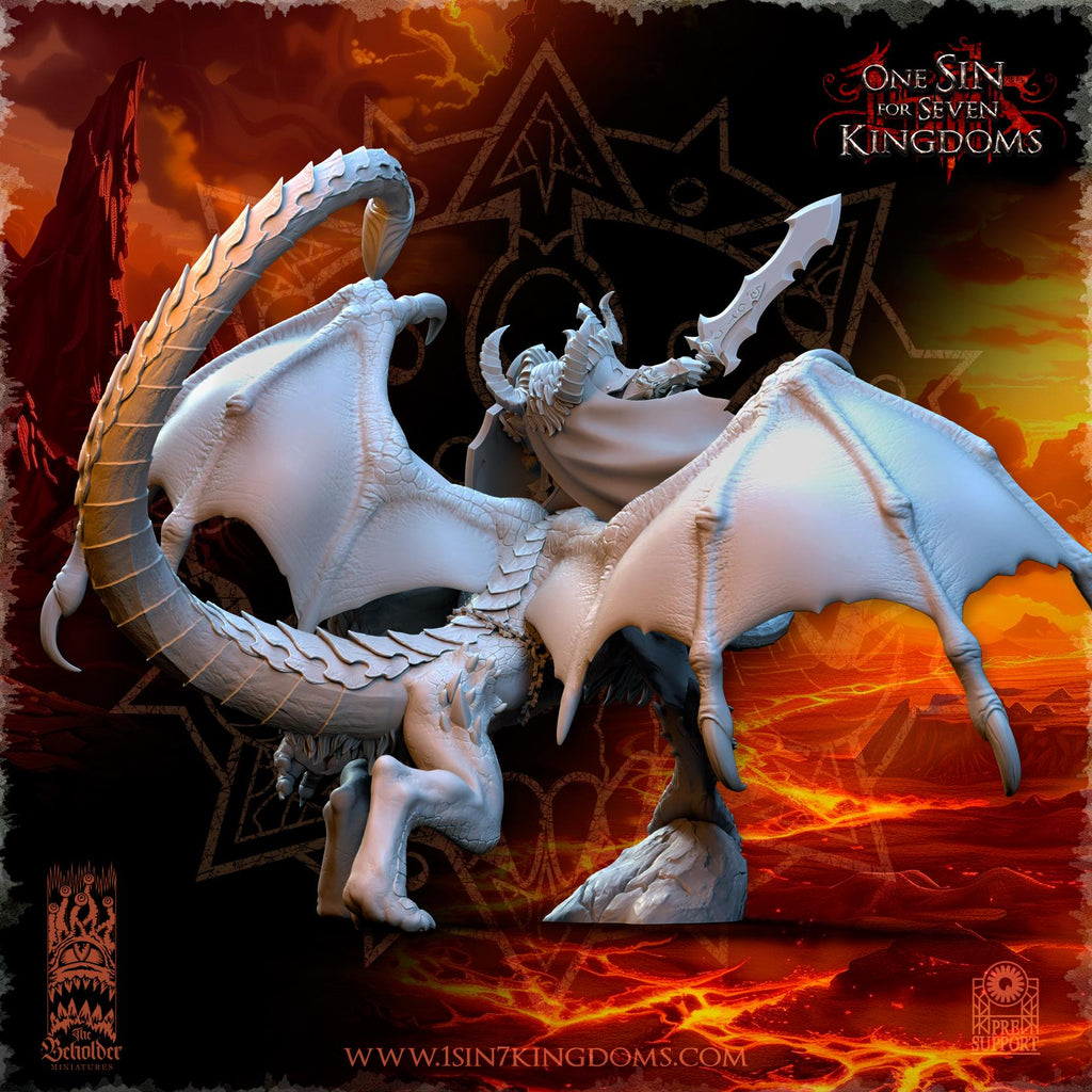 Vrolok on Manticore - in 12k- by TheBeholderMiniatures