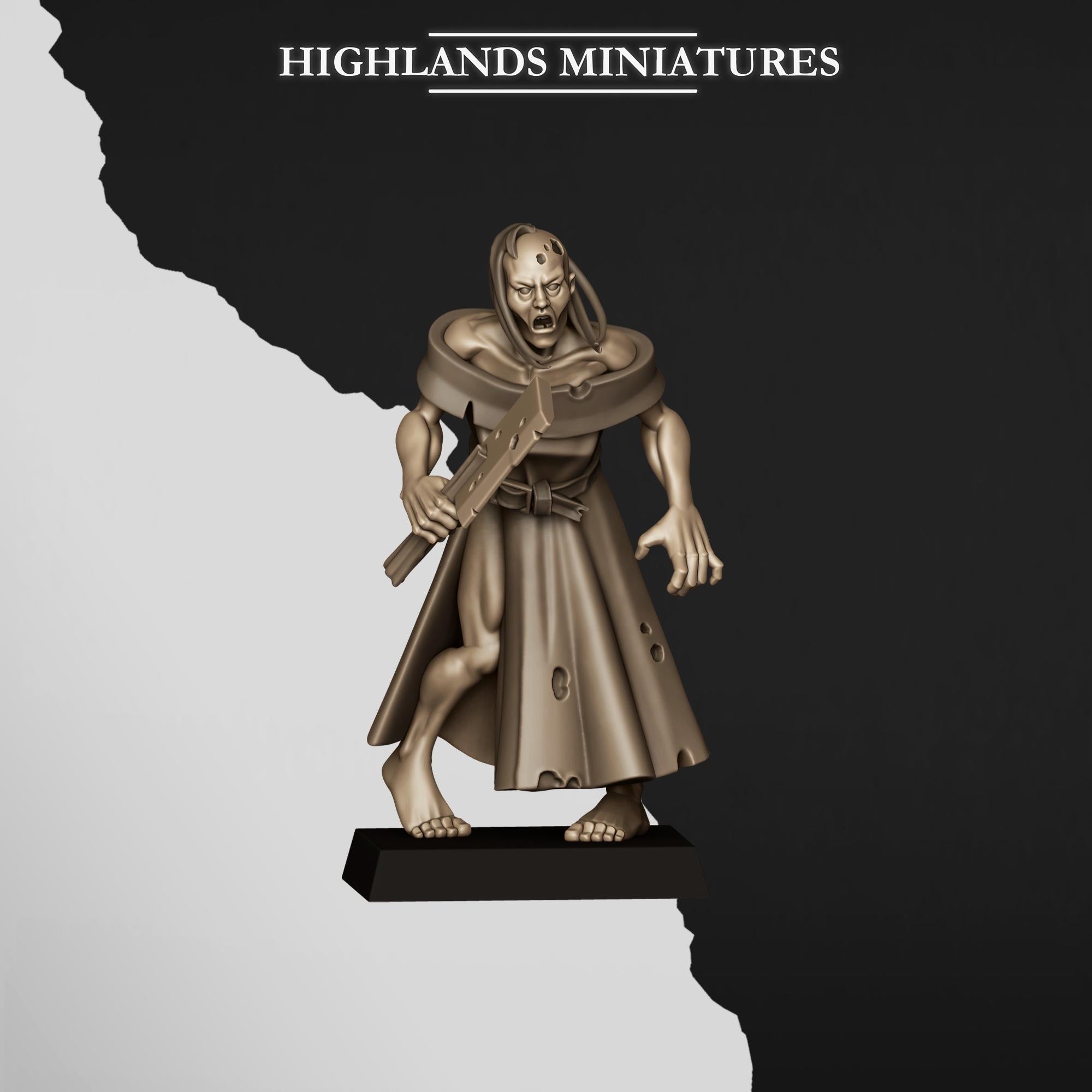 Zombies  - in 12k- by Highlands Miniatures