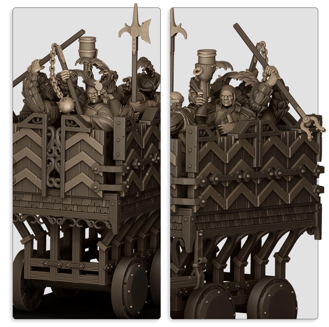 Sunland Armored Wagon - in 12k- by Highlands Miniatures