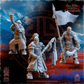 Astarii Dynasty Mountains Tribes Command Group - in 12k- by TheBeholderMiniatures