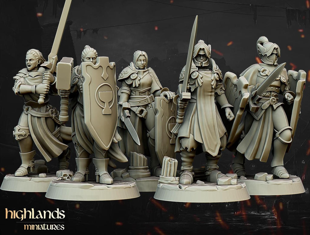 Warriors of the Lady Core Unit - in 12k- by Highlands Miniatures