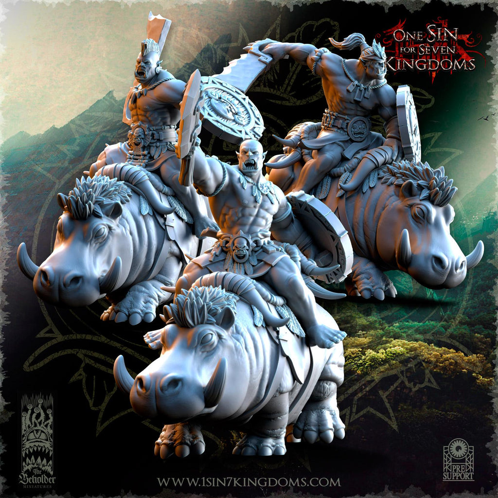 Salanaar Orcs Riders - in 12k- by TheBeholderMiniatures