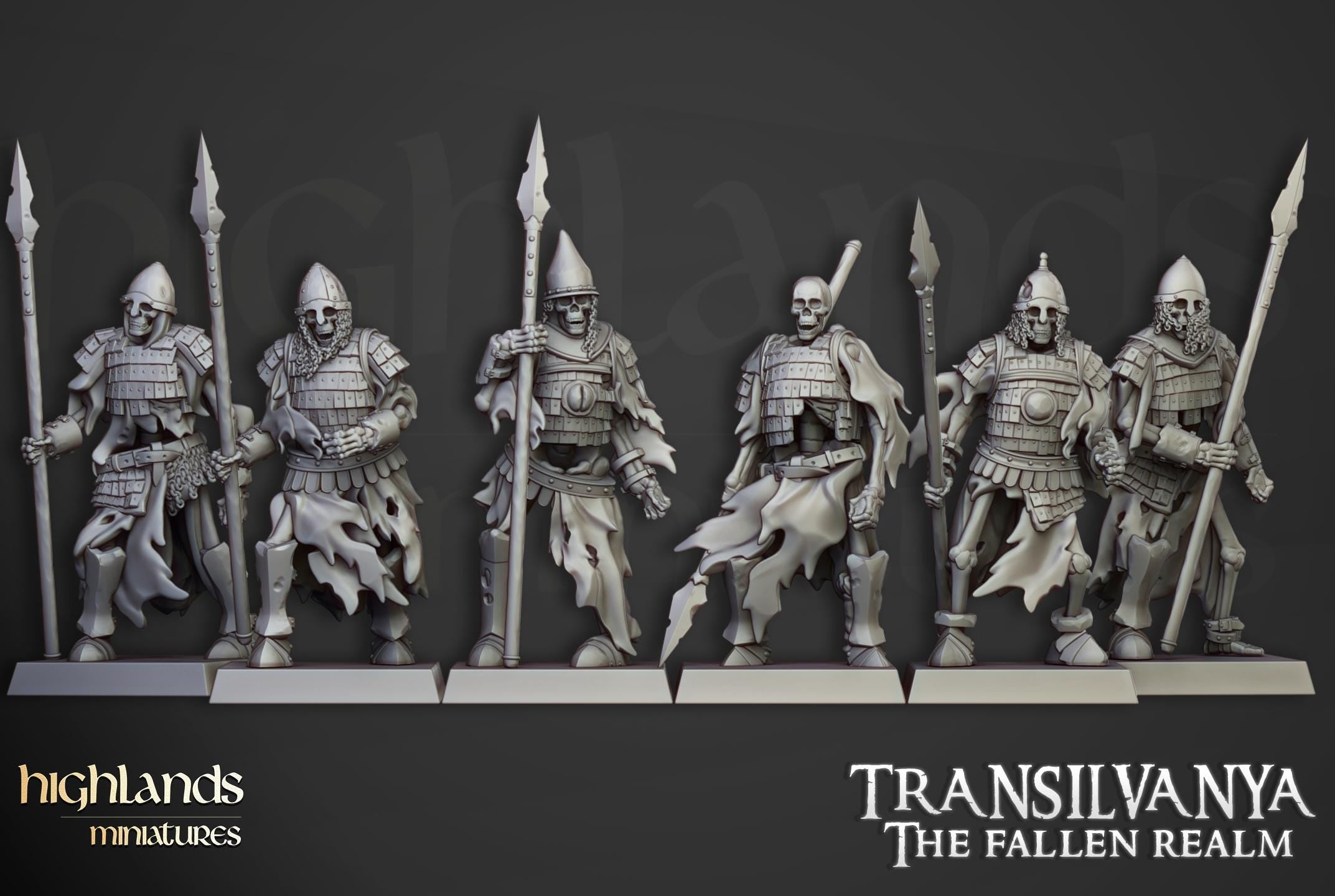 Skeleton Boyar Guard  - in 12k- by Highlands Miniatures