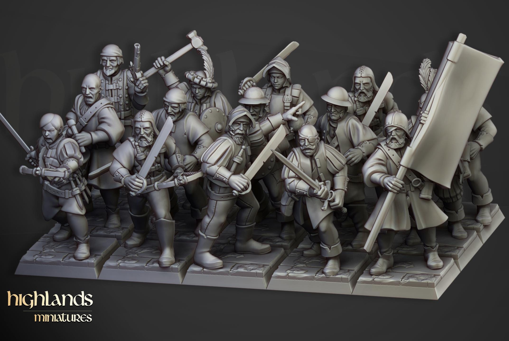 Sunland Militia - in 12k- by Highlands Miniatures