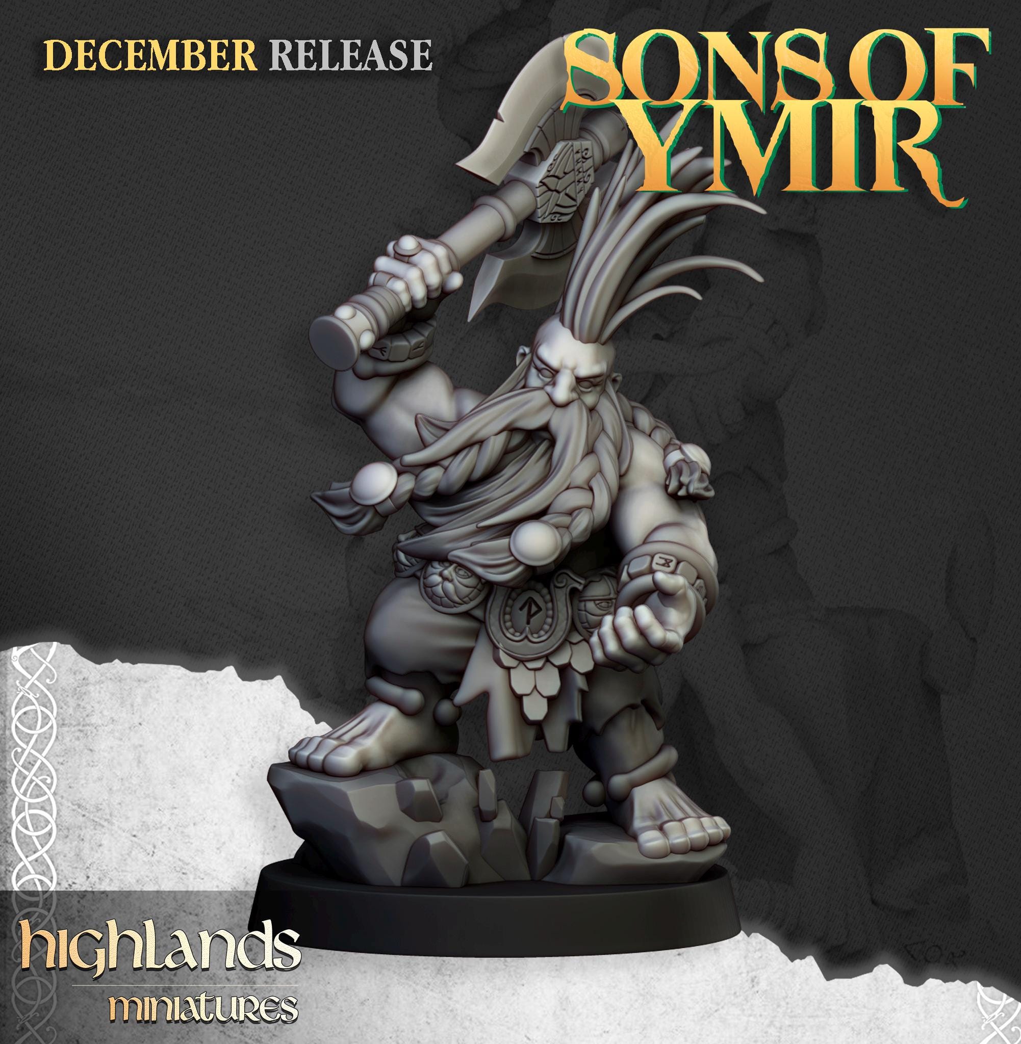 Dwarf Demonseeker  - in 12k- by Highlands Miniatures