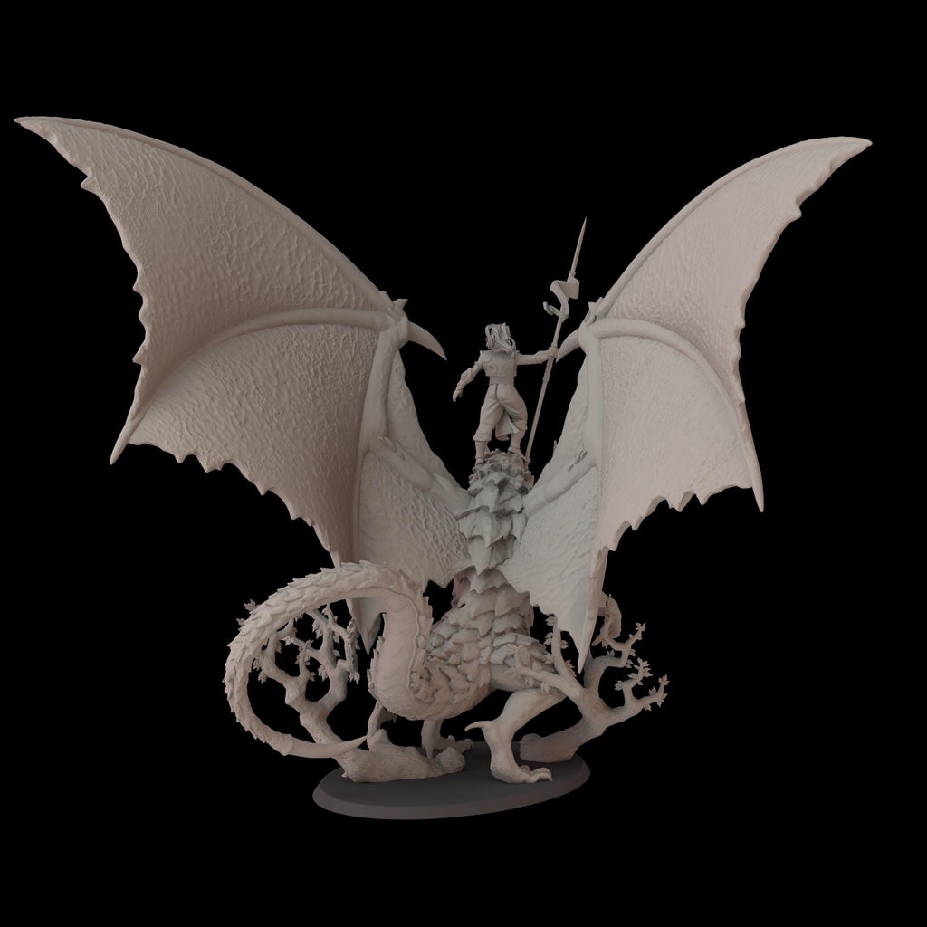 Prince Bryel on Wood Dragon - 12k by fantasycultminiatures