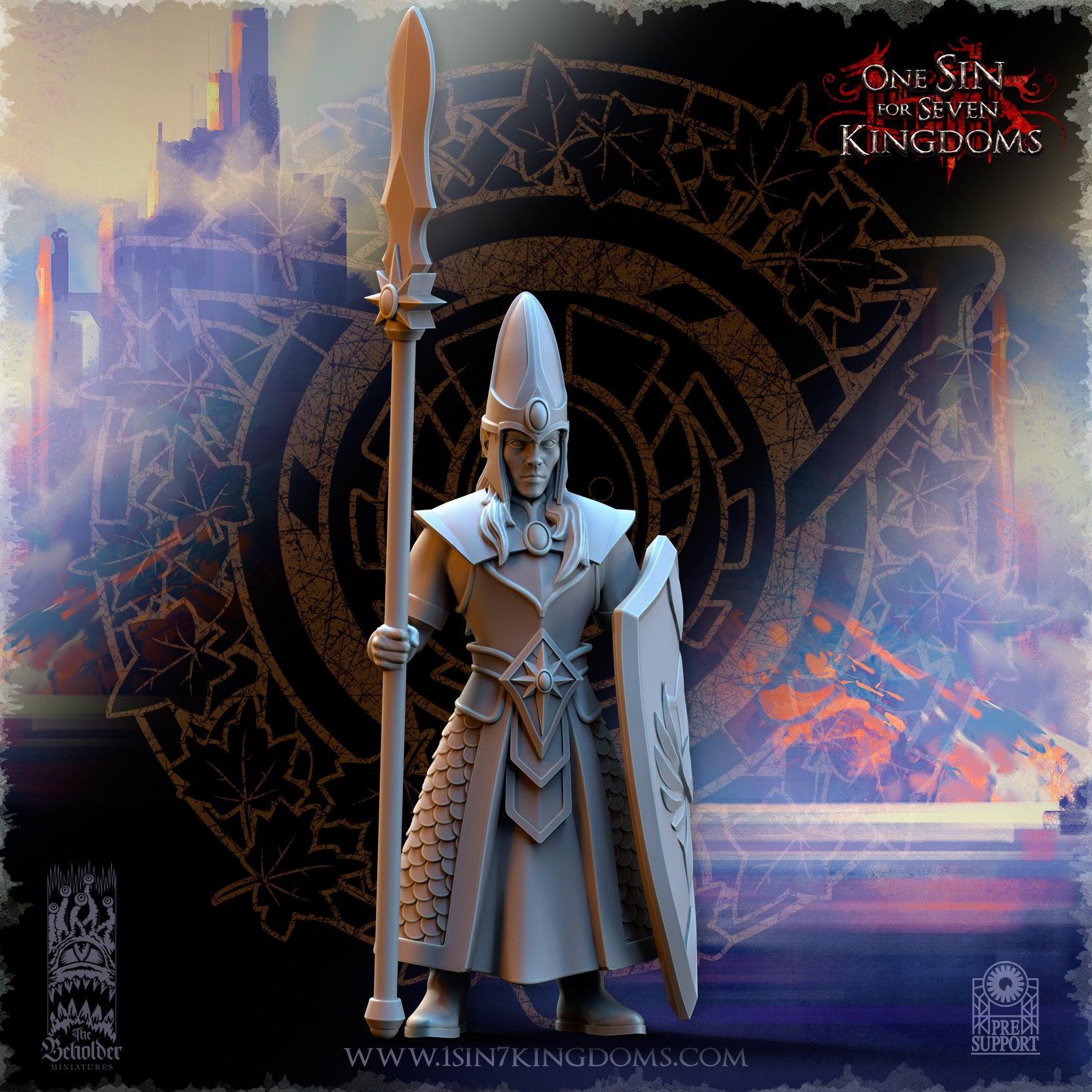 Silvermoor Elves Kingdom Militia- in 12k- by TheBeholderMiniatures