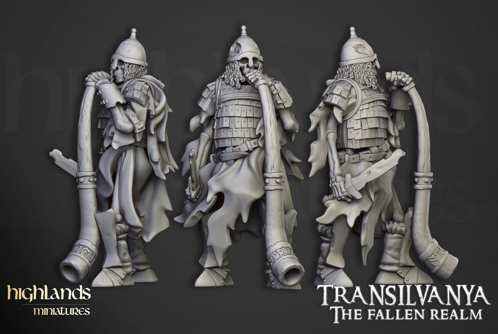 Skeleton Boyar Guard  - in 12k- by Highlands Miniatures