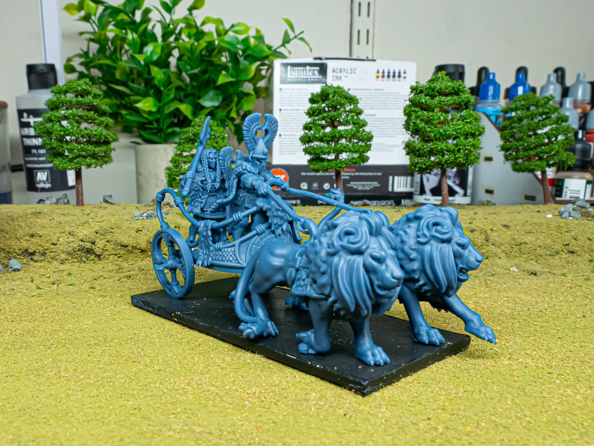 Nemean Lions Chariot - in 12k- by Highlands Miniatures