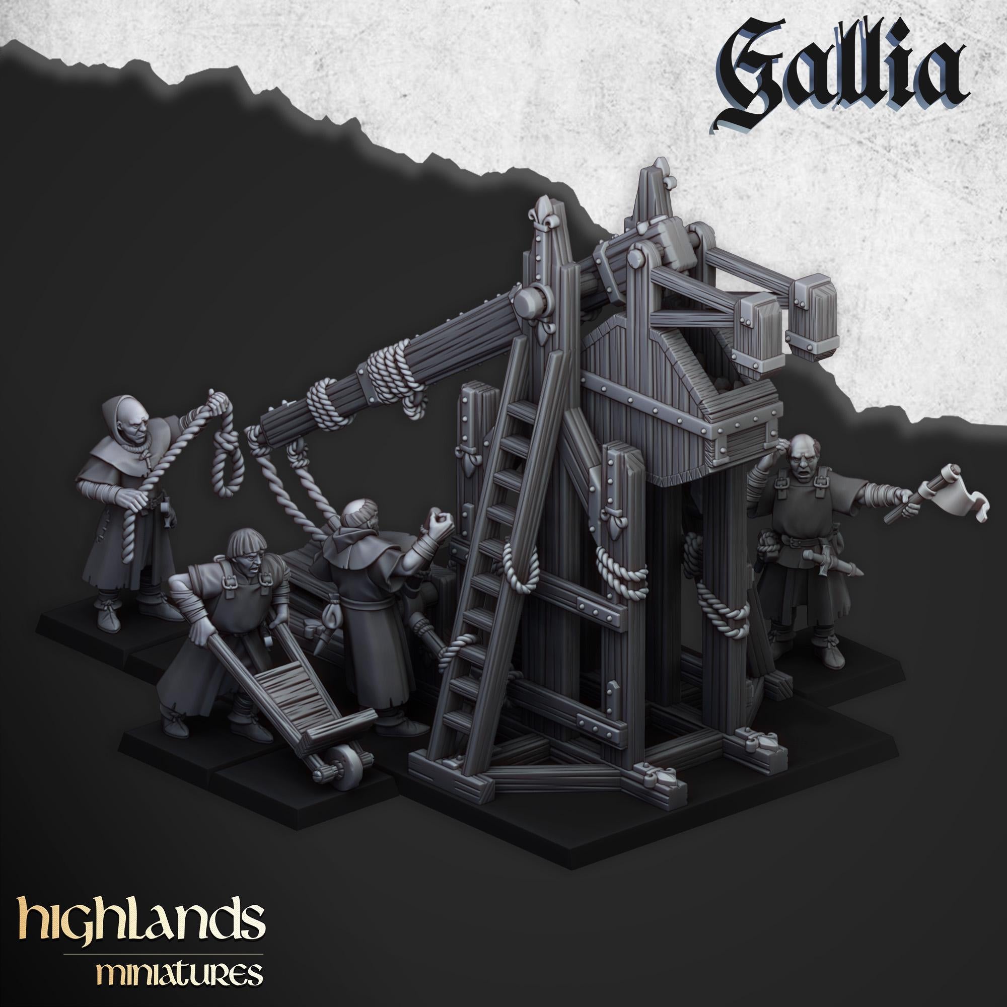 Gallia Trebuchet - in 12k- by Highlands Miniatures