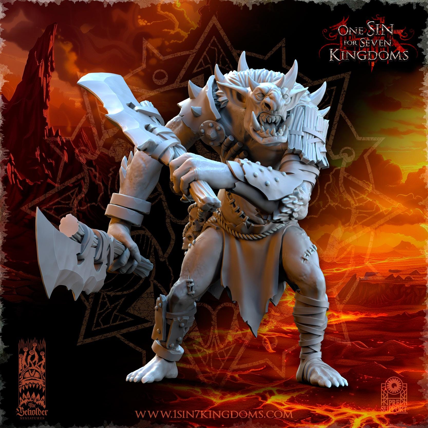 Realms of Mayhem Trolls - in 12k- by TheBeholderMiniatures