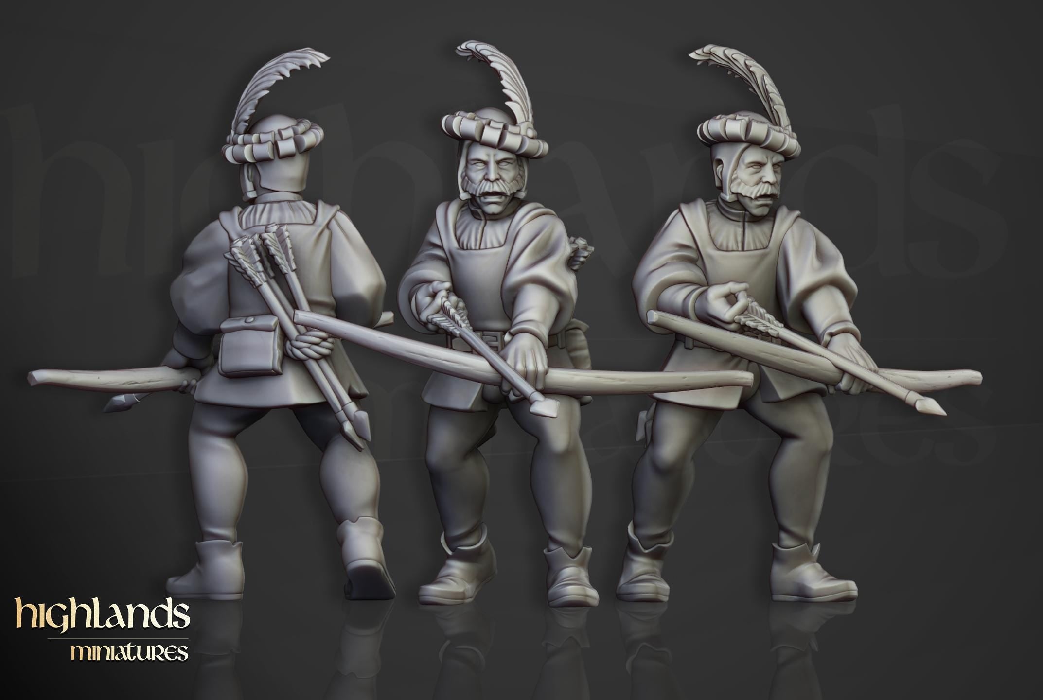 Sunland Bowmen Militia - in 12k- by Highlands Miniatures