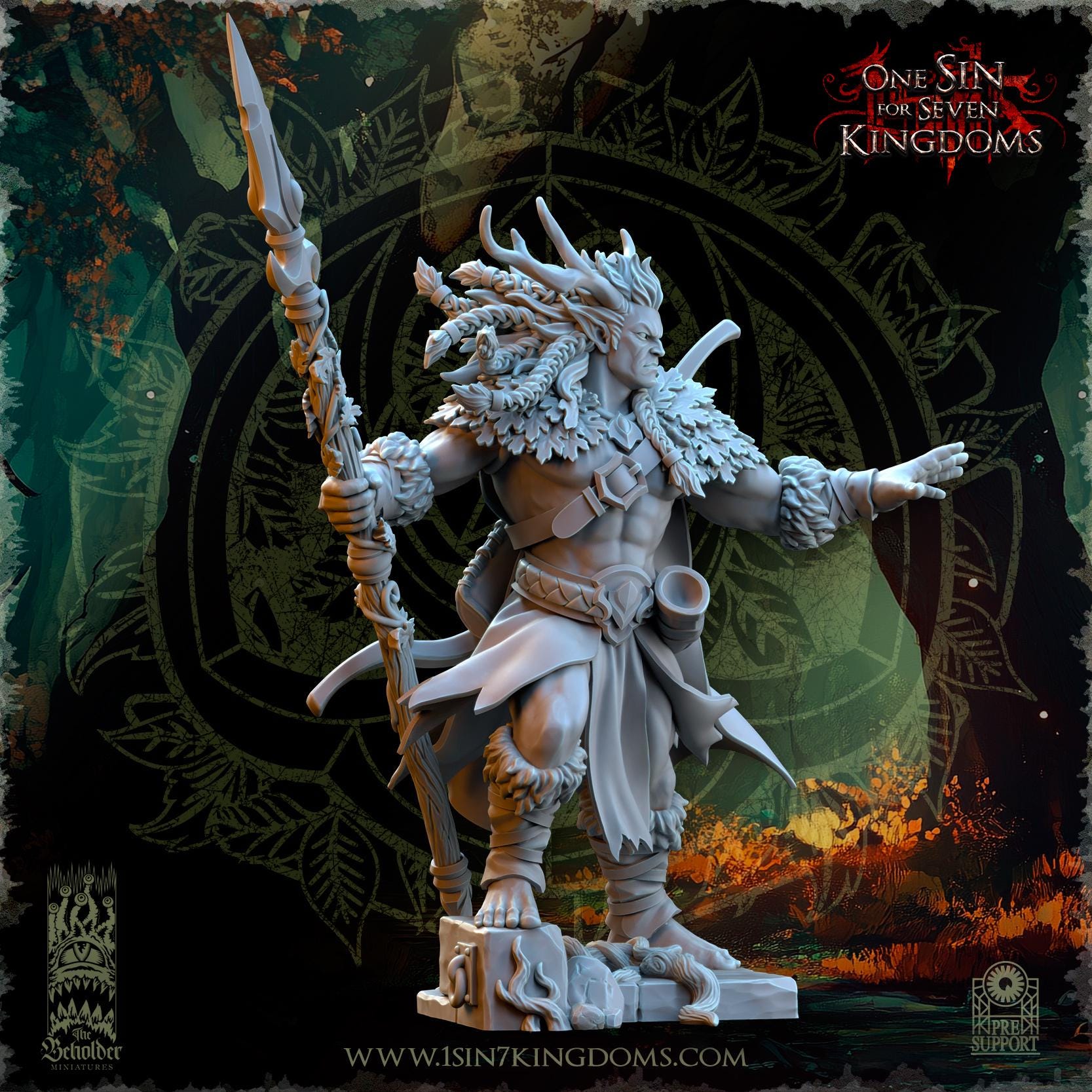 Oberon, Lord of the Woods - in 12k- by TheBeholderMiniatures