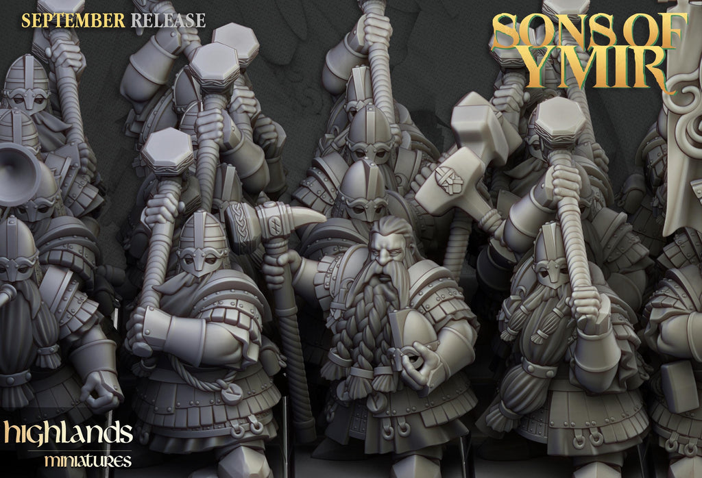 Dwarf Kingsguard Unit - in 12k- by Highlands Miniatures
