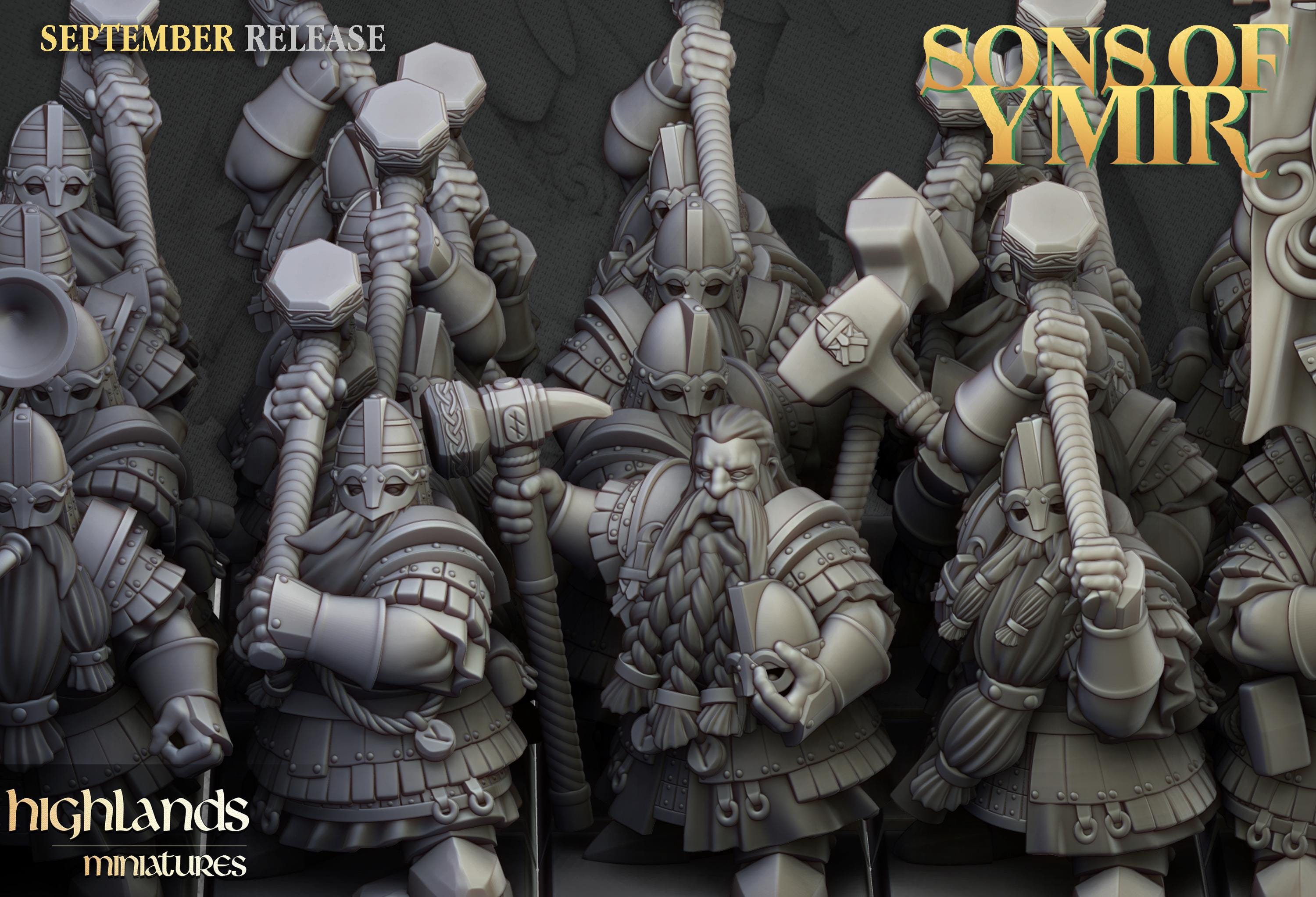 Dwarf Kingsguard Unit - in 12k- by Highlands Miniatures