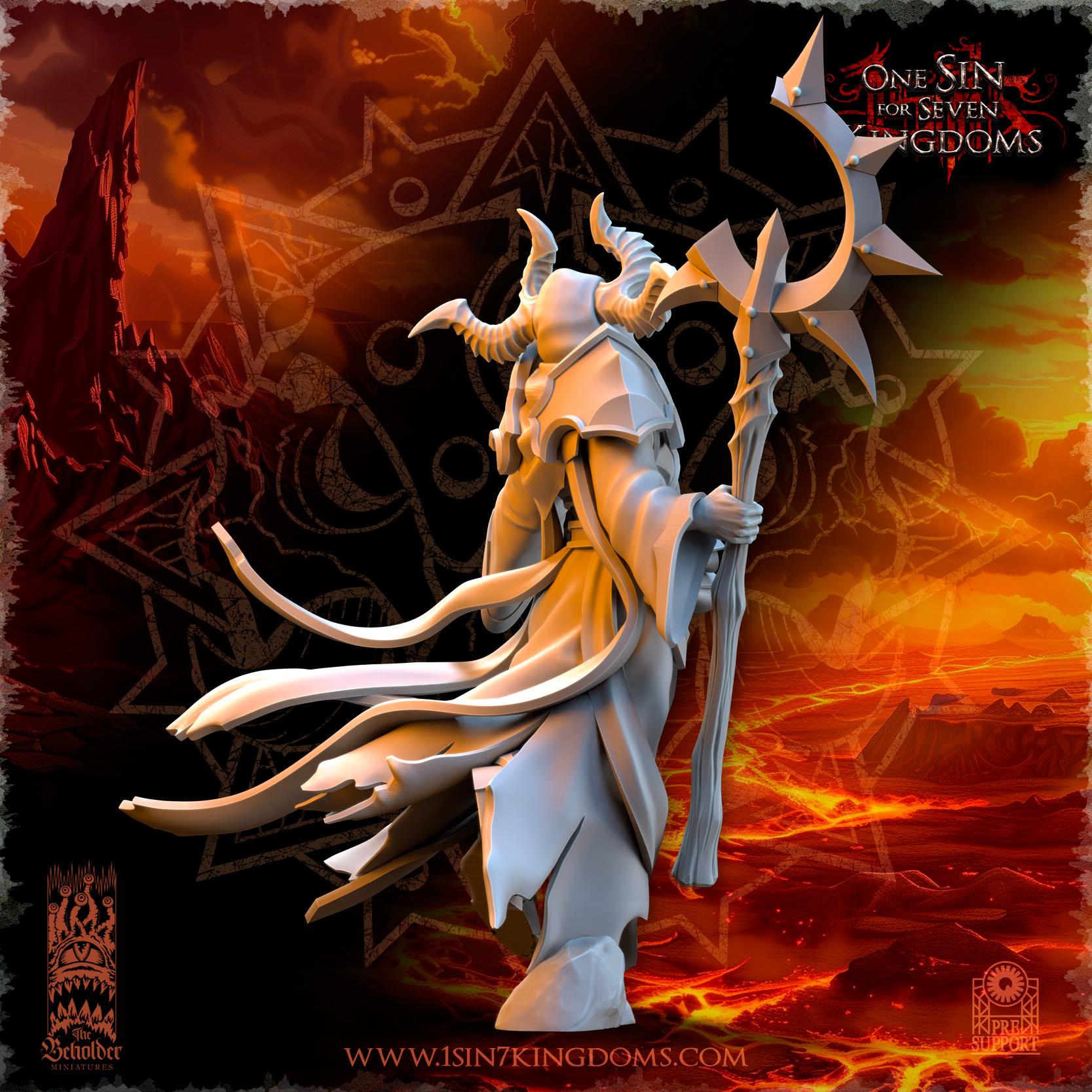 Nihilgaard, the Dark Sorcerer - in 12k- by TheBeholderMiniatures