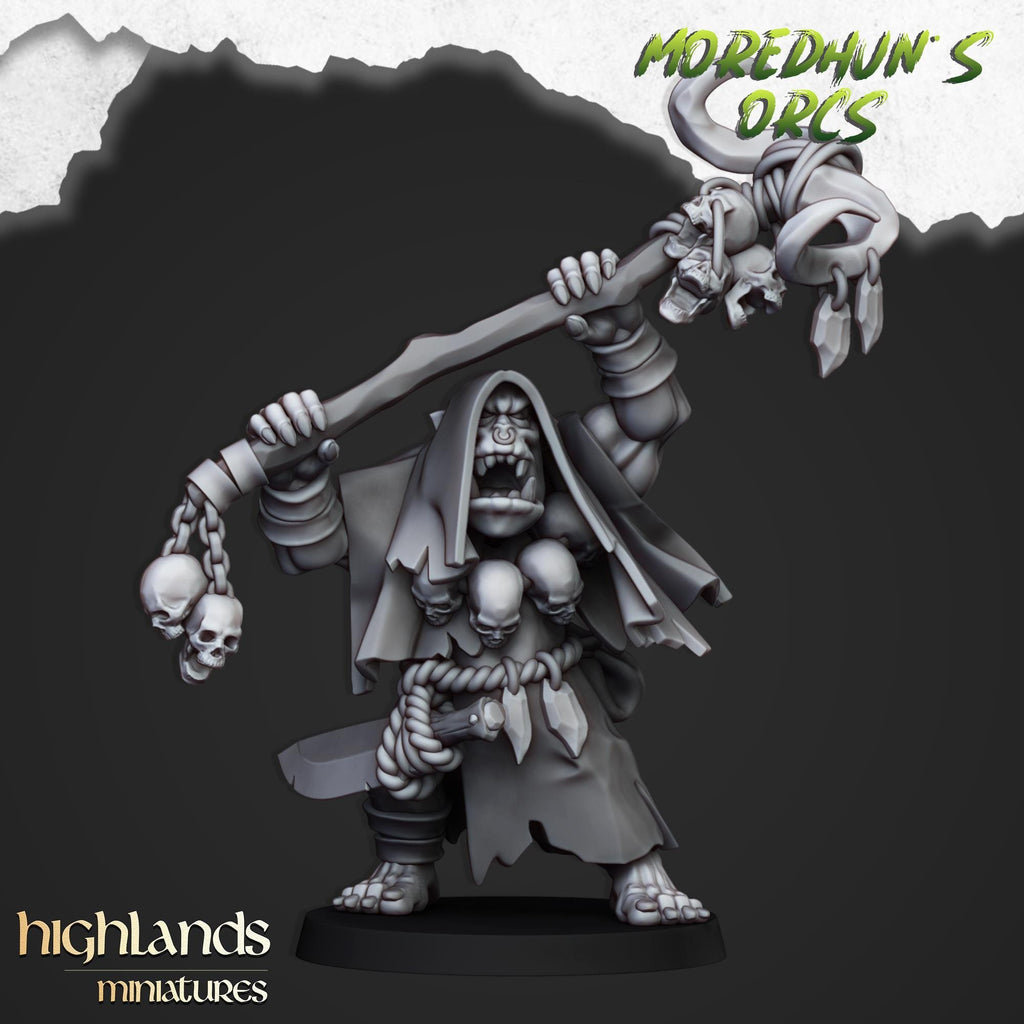 Orc Shamans- 2 models - in 12k- by Highlands Miniatures