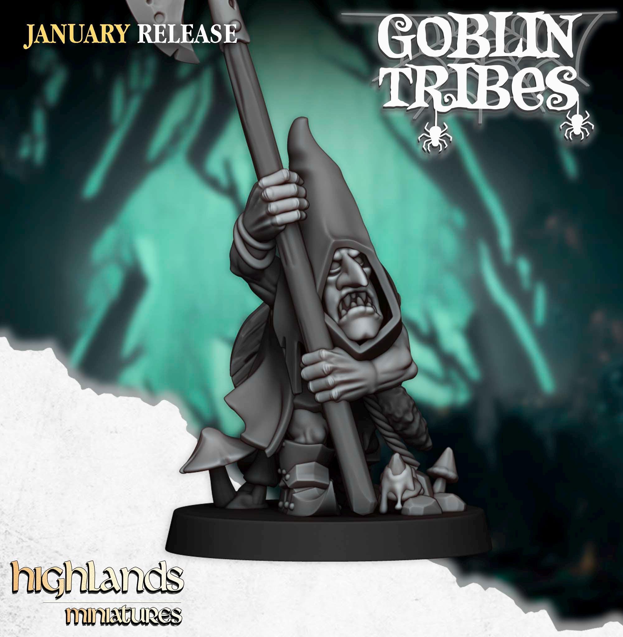 Swamp Goblin with Pikes - in 12k- by Highlands Miniatures