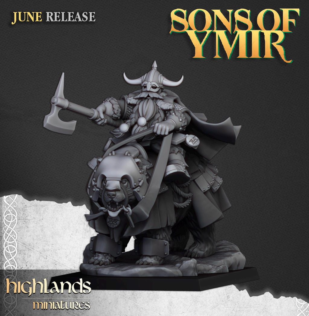 Heavy Dwarf Cavalry  - in 12k- by Highlands Miniatures